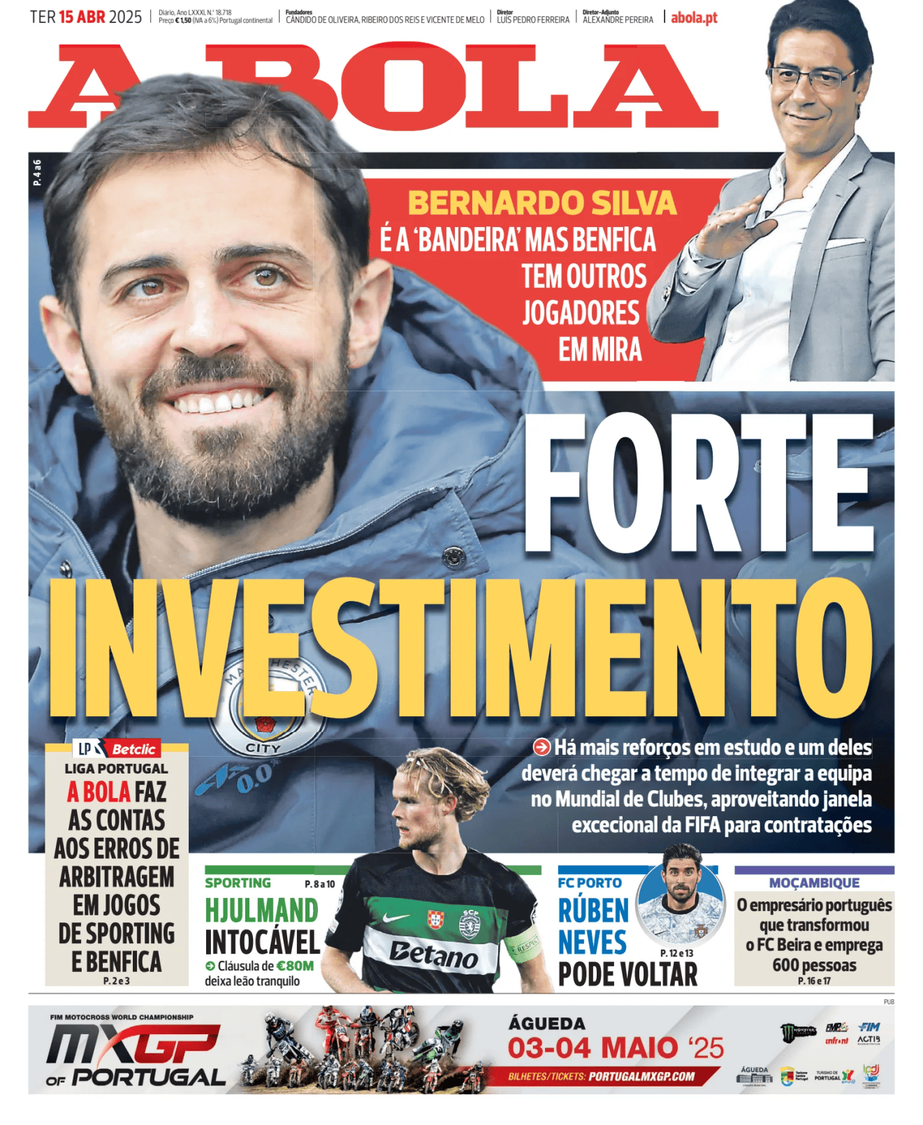 Prima-pagina-A-BOLA-oggi-edizione-di-oggi-20250415
