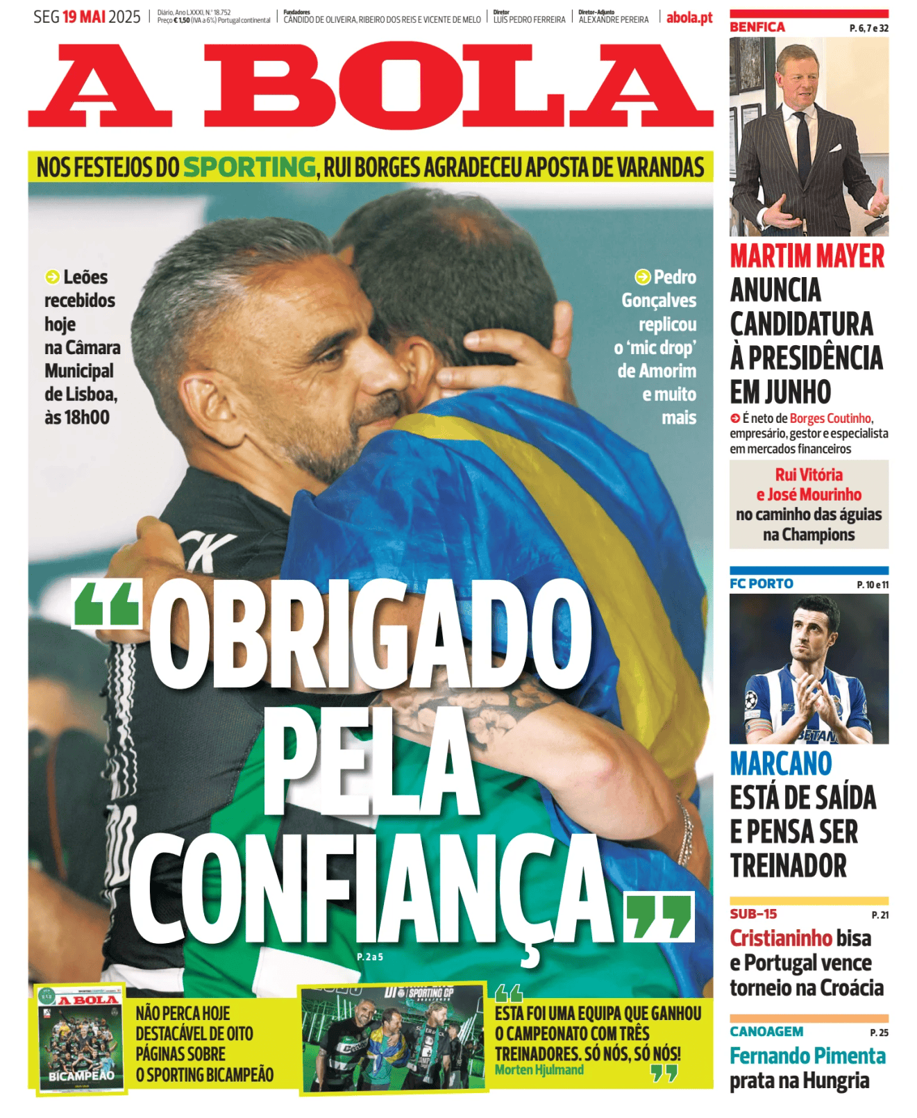 Prima-pagina-A-BOLA-oggi-edizione-di-oggi-20250519