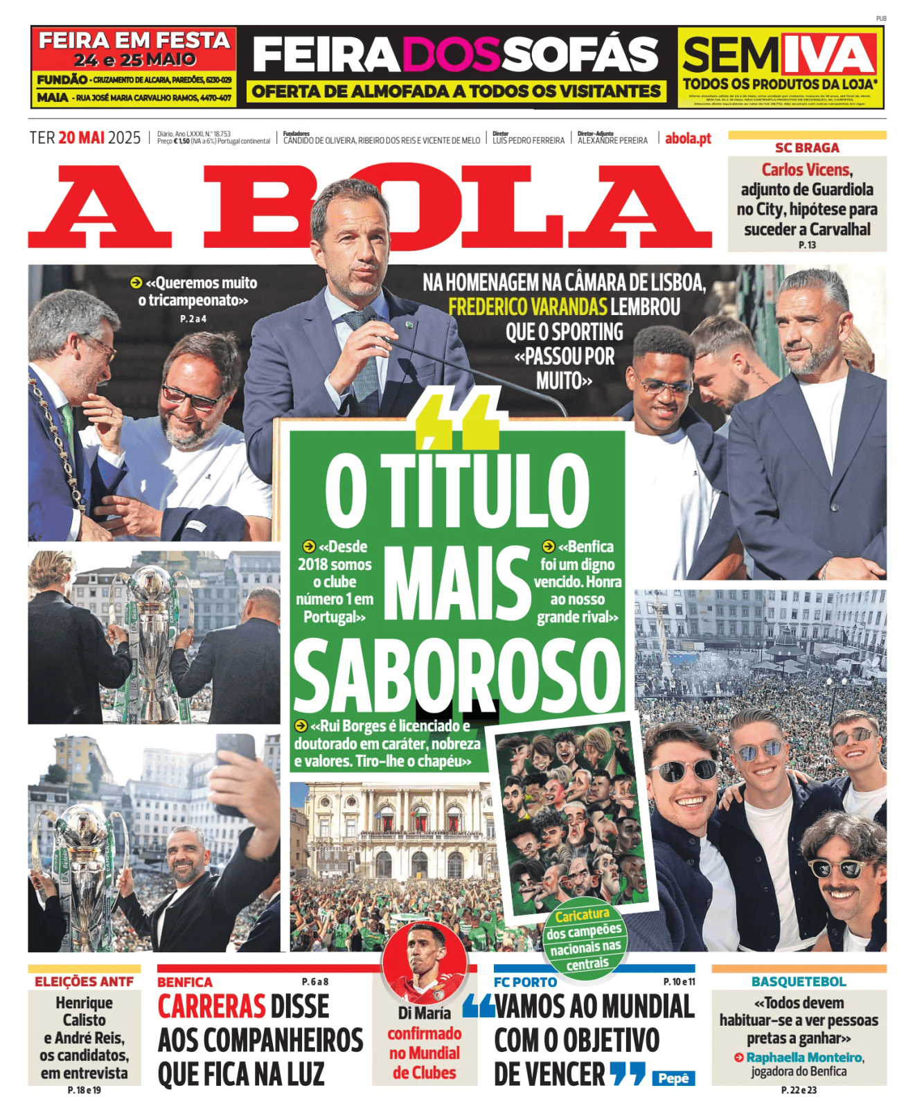 Prima-pagina-A-BOLA-oggi-edizione-di-oggi-20250520