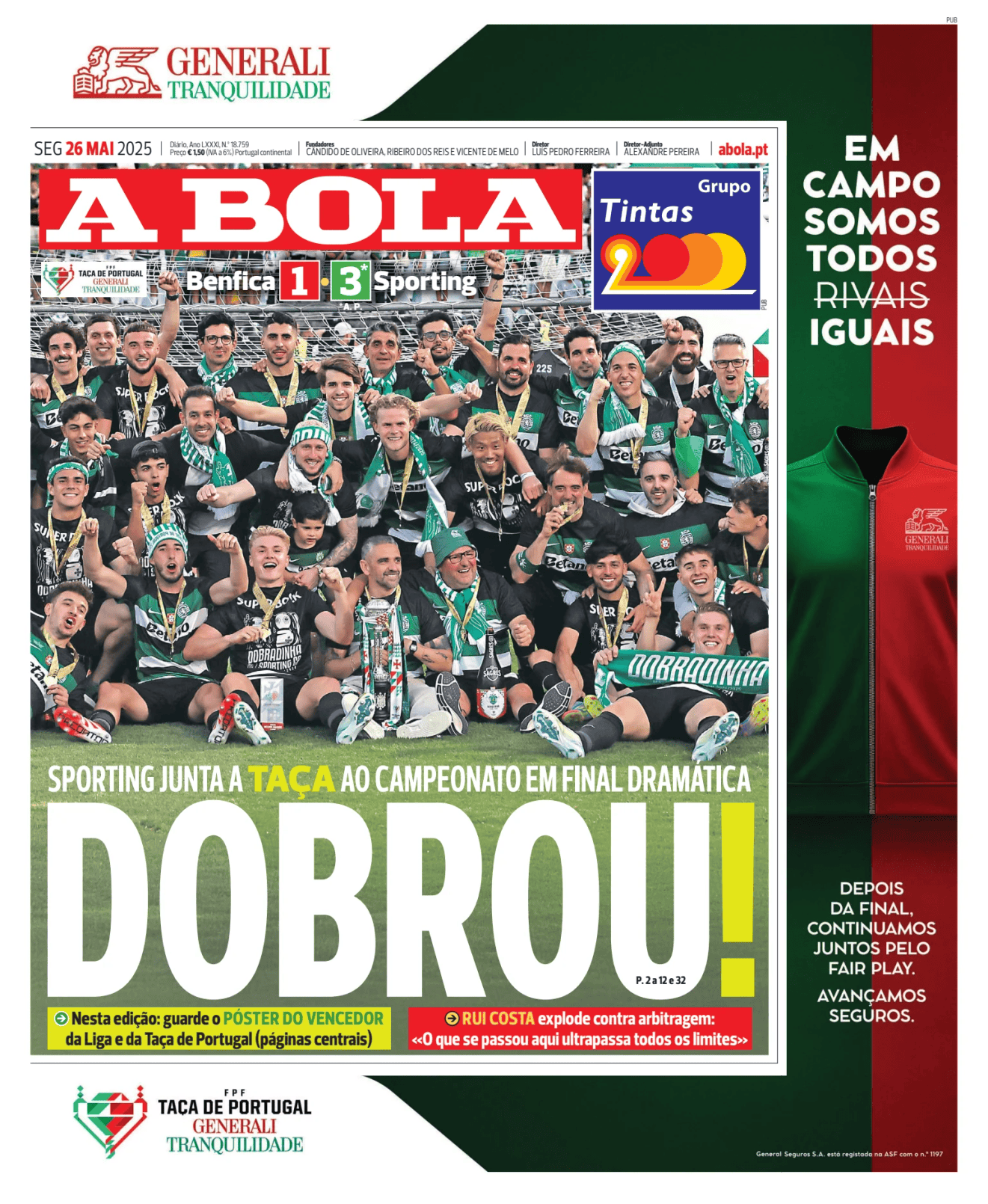 Prima-pagina-A-BOLA-oggi-edizione-di-oggi-20250526