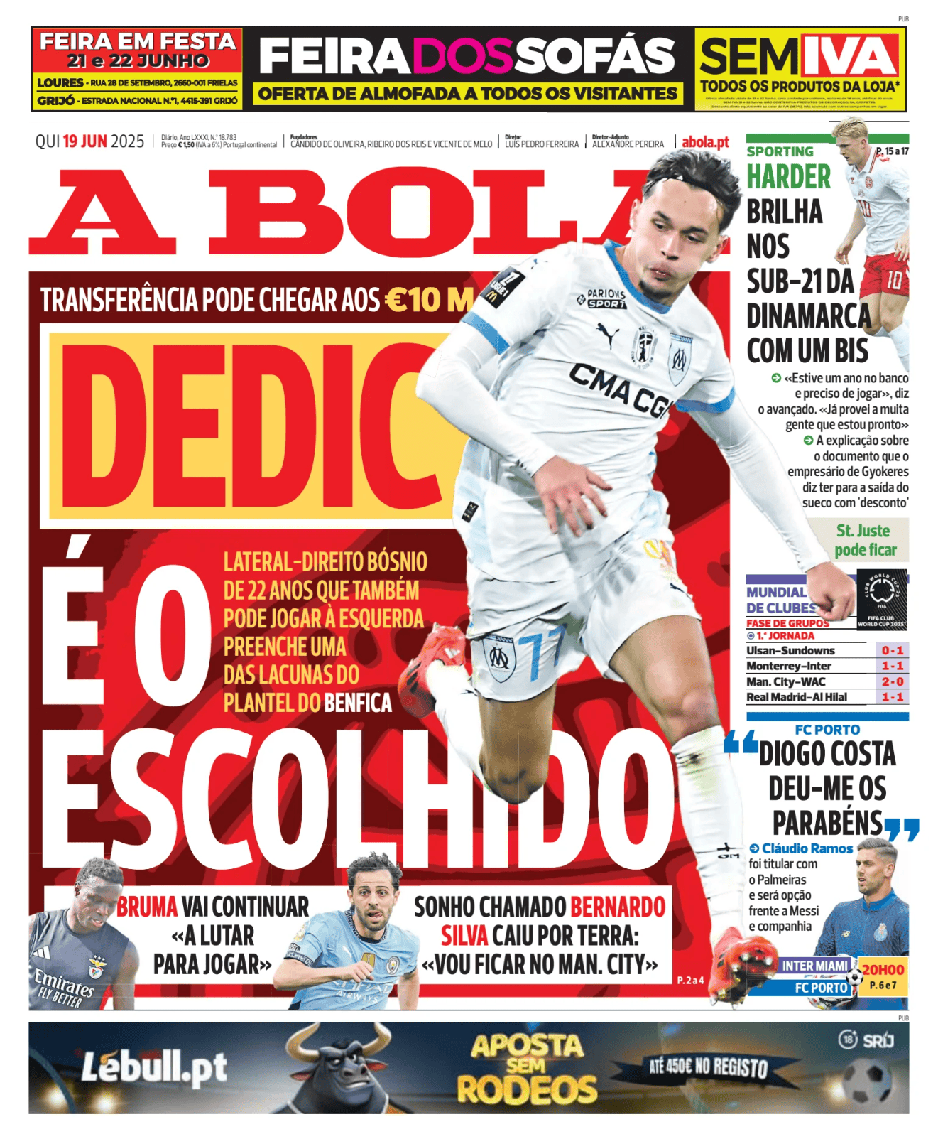 Prima-pagina-A-BOLA-oggi-edizione-di-oggi-20250619