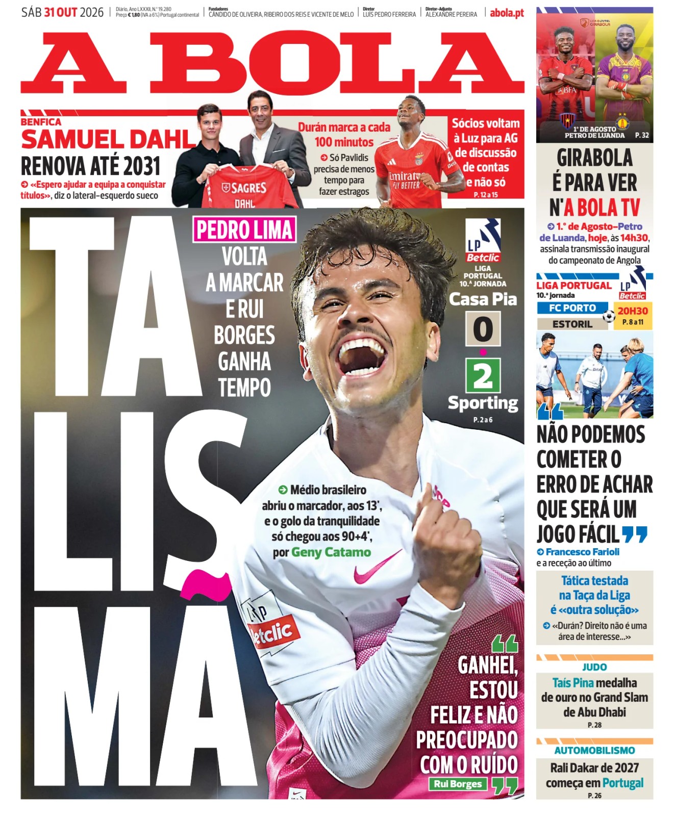 Prima-pagina-A-BOLA-oggi-edizione-di-oggi-20261031