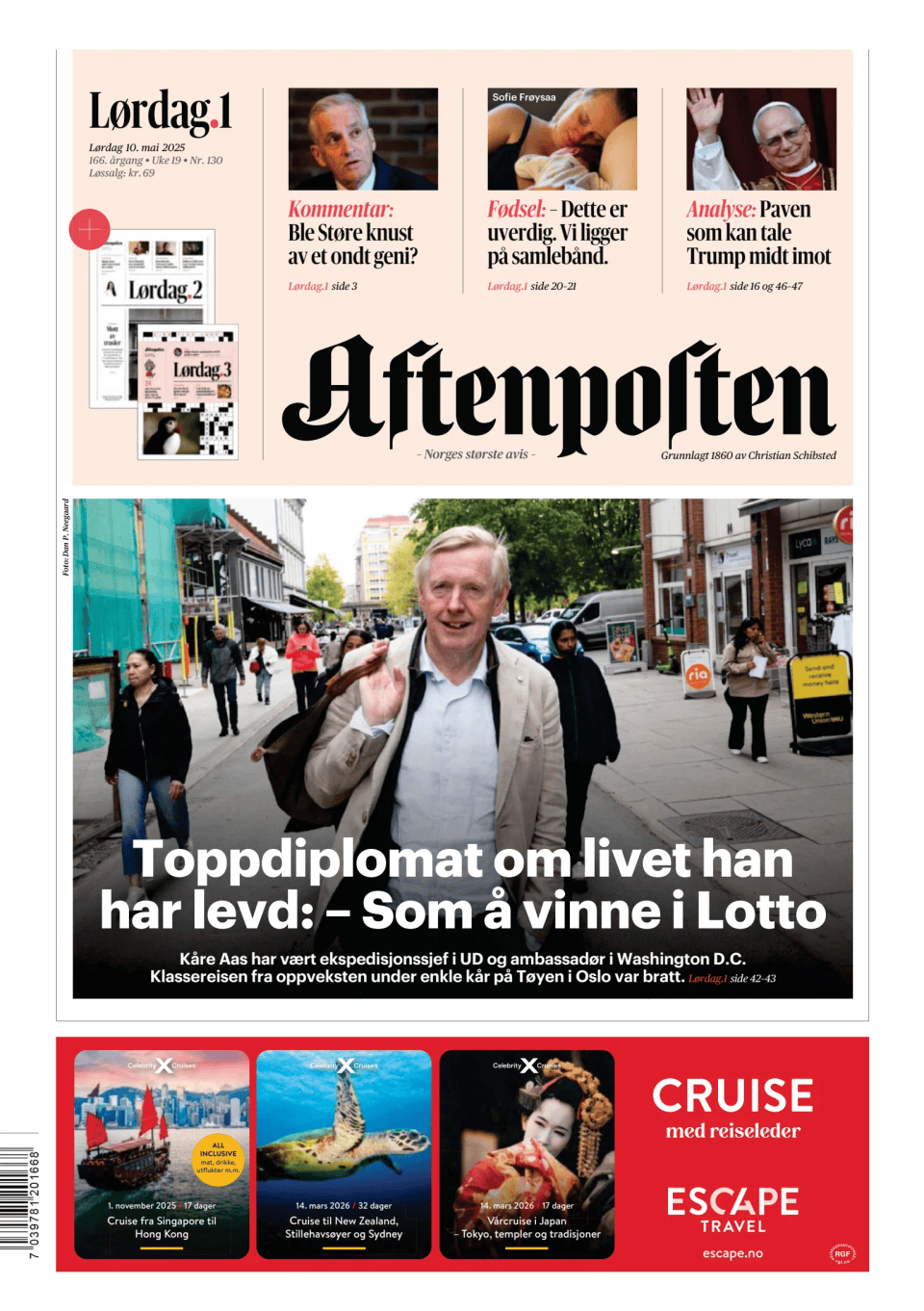 Prima-pagina-Aftenposten-oggi-edizione-di-oggi-20250510