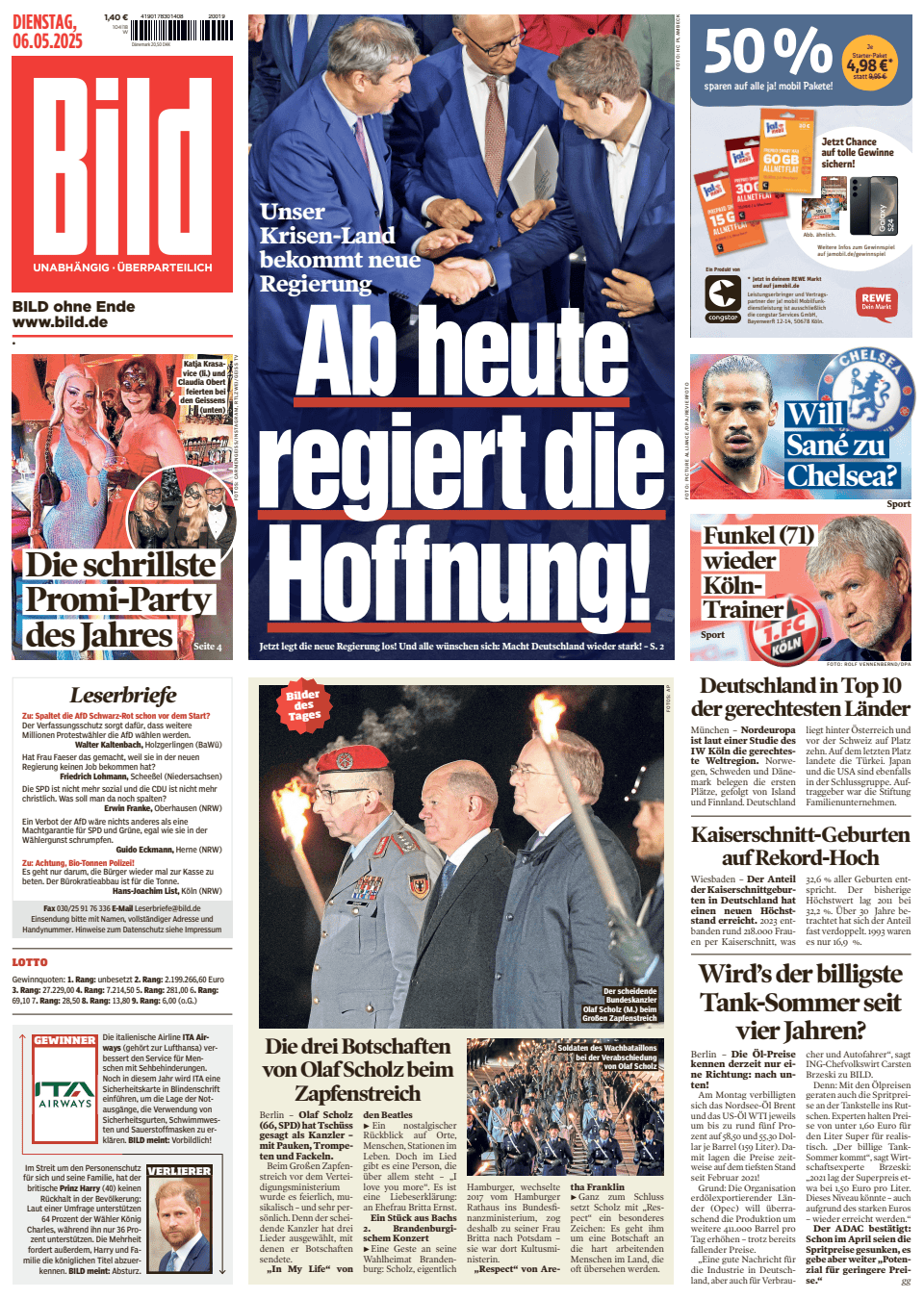 Prima-pagina-Bild-oggi-edizione-di-oggi-20250506