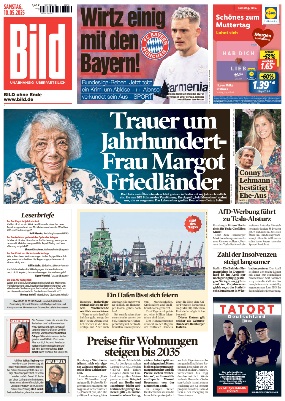 Prima-pagina-Bild-oggi-edizione-di-oggi-20250510
