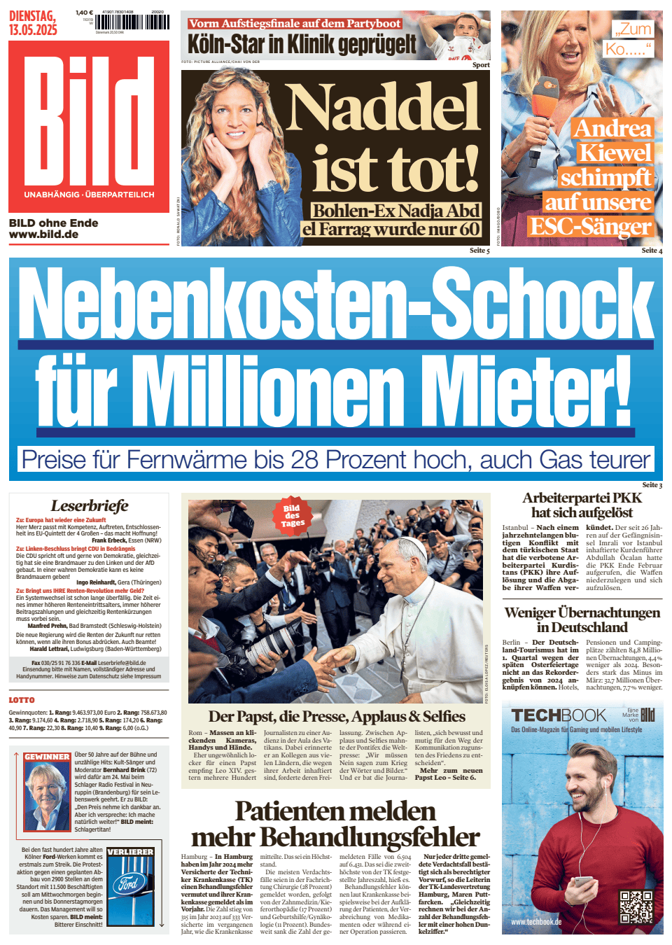 Prima-pagina-Bild-oggi-edizione-di-oggi-20250513