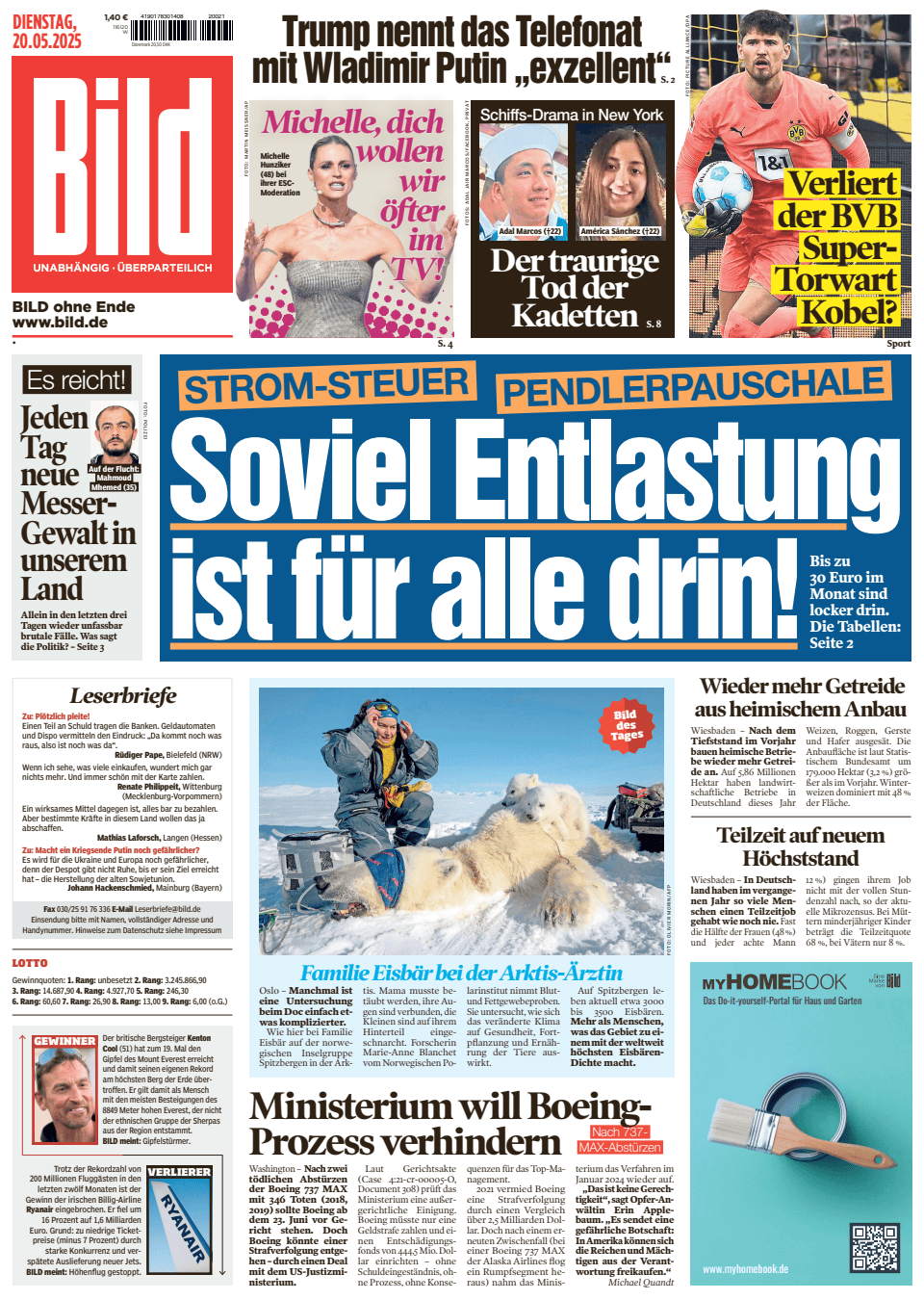 Prima-pagina-Bild-oggi-edizione-di-oggi-20250520