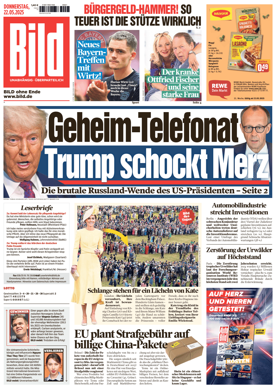 Prima-pagina-Bild-oggi-edizione-di-oggi-20250522