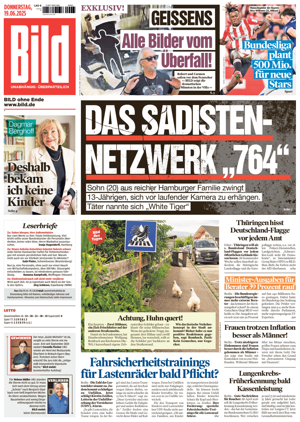 Prima-pagina-Bild-oggi-edizione-di-oggi-20250619