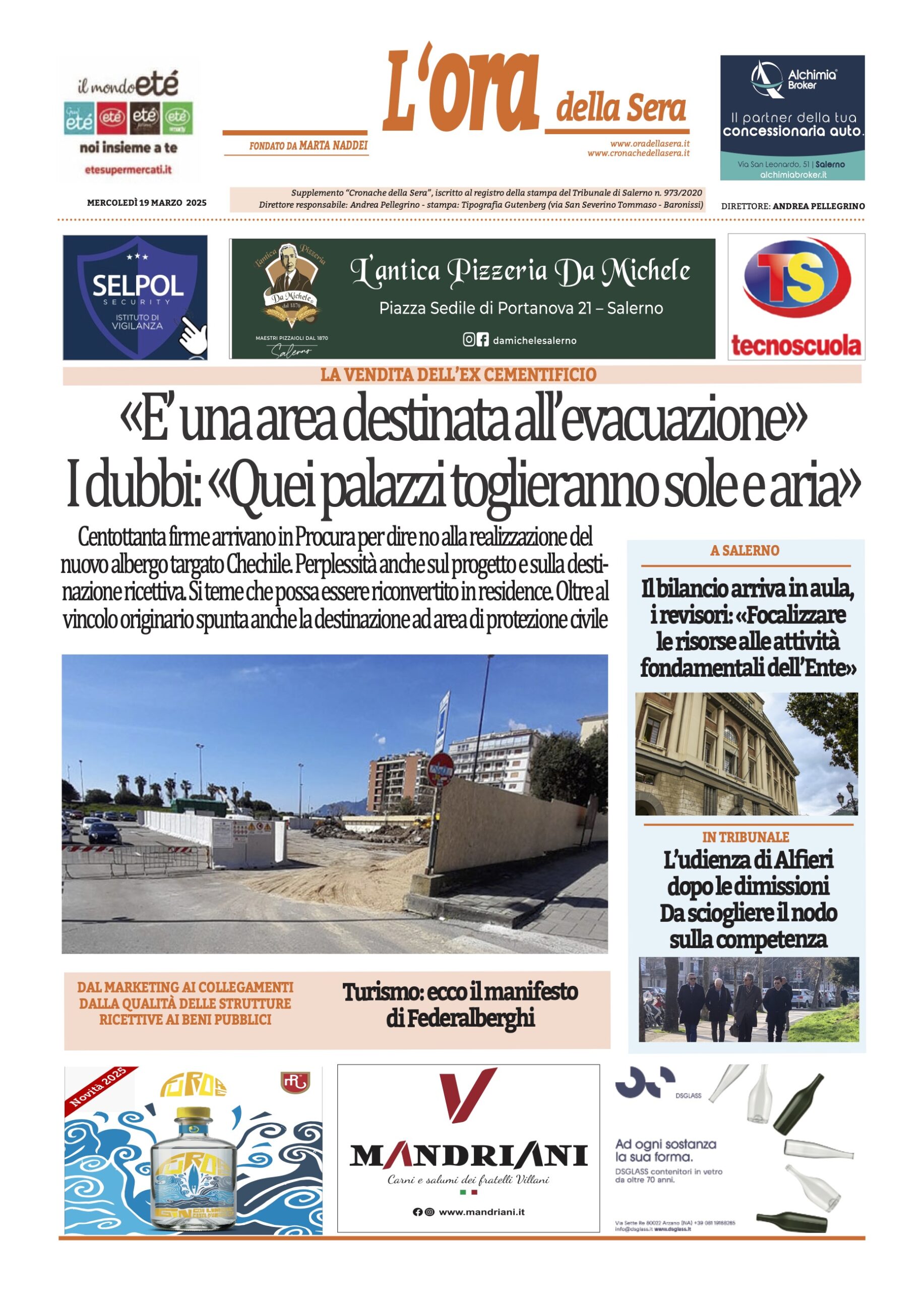 Prima-pagina-Cronache-della-Sera-oggi-edizione-di-oggi-20250319