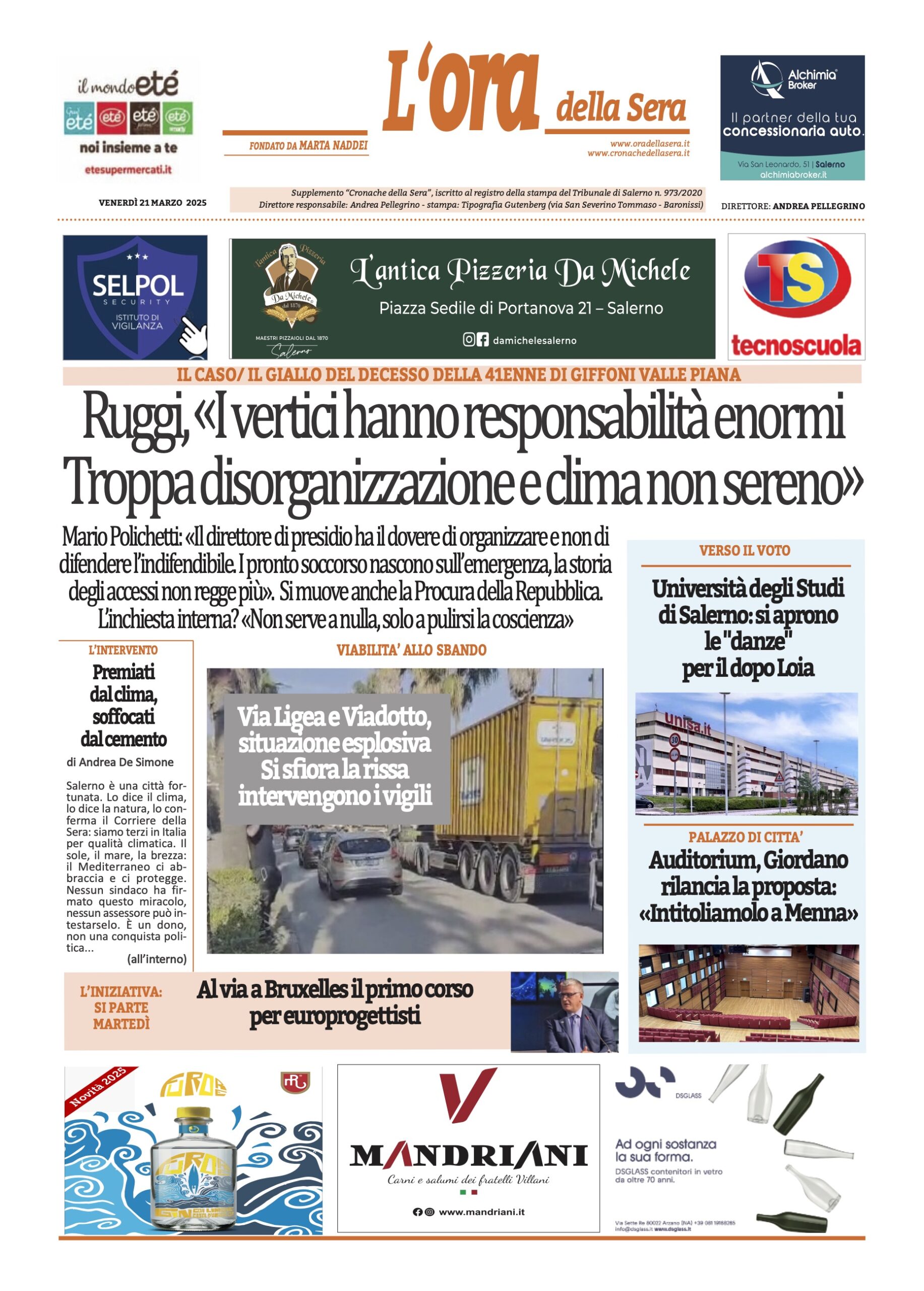 Prima-pagina-Cronache-della-Sera-oggi-edizione-di-oggi-20250321