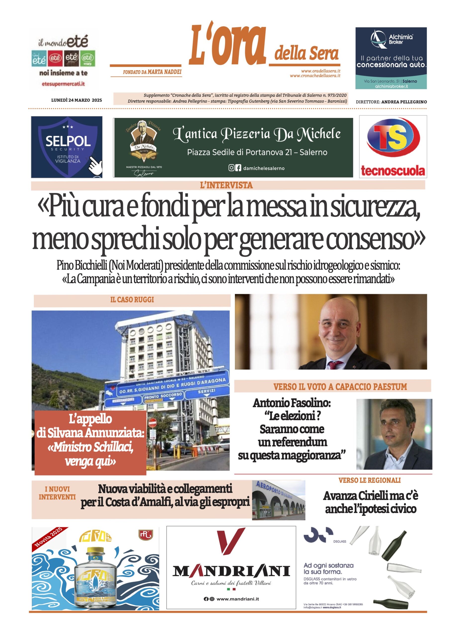 Prima-pagina-Cronache-della-Sera-oggi-edizione-di-oggi-20250324