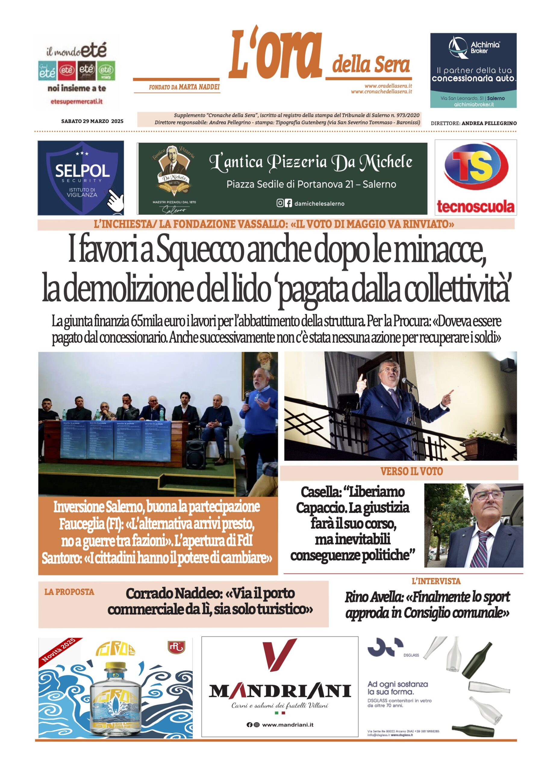 Prima-pagina-Cronache-della-Sera-oggi-edizione-di-oggi-20250329