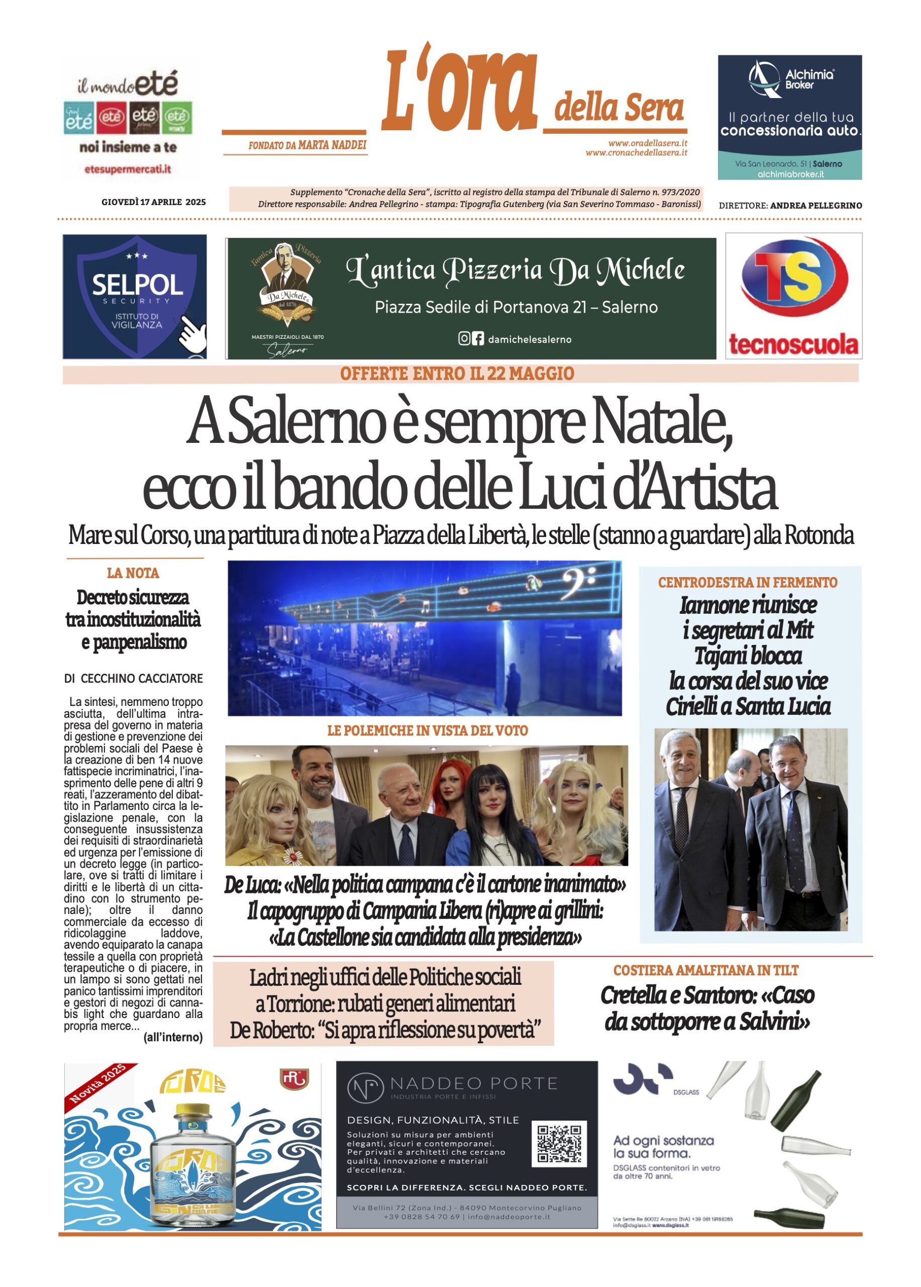 Prima-pagina-Cronache-della-Sera-oggi-edizione-di-oggi-20250417