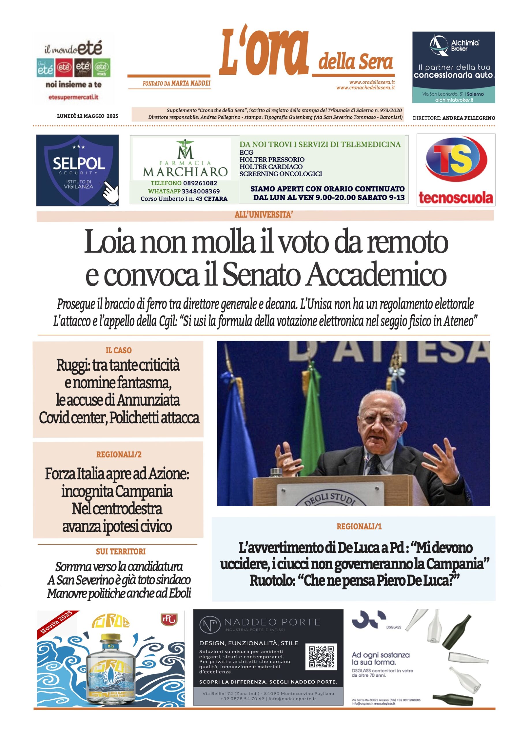 Prima-pagina-Cronache-della-Sera-oggi-edizione-di-oggi-20250512