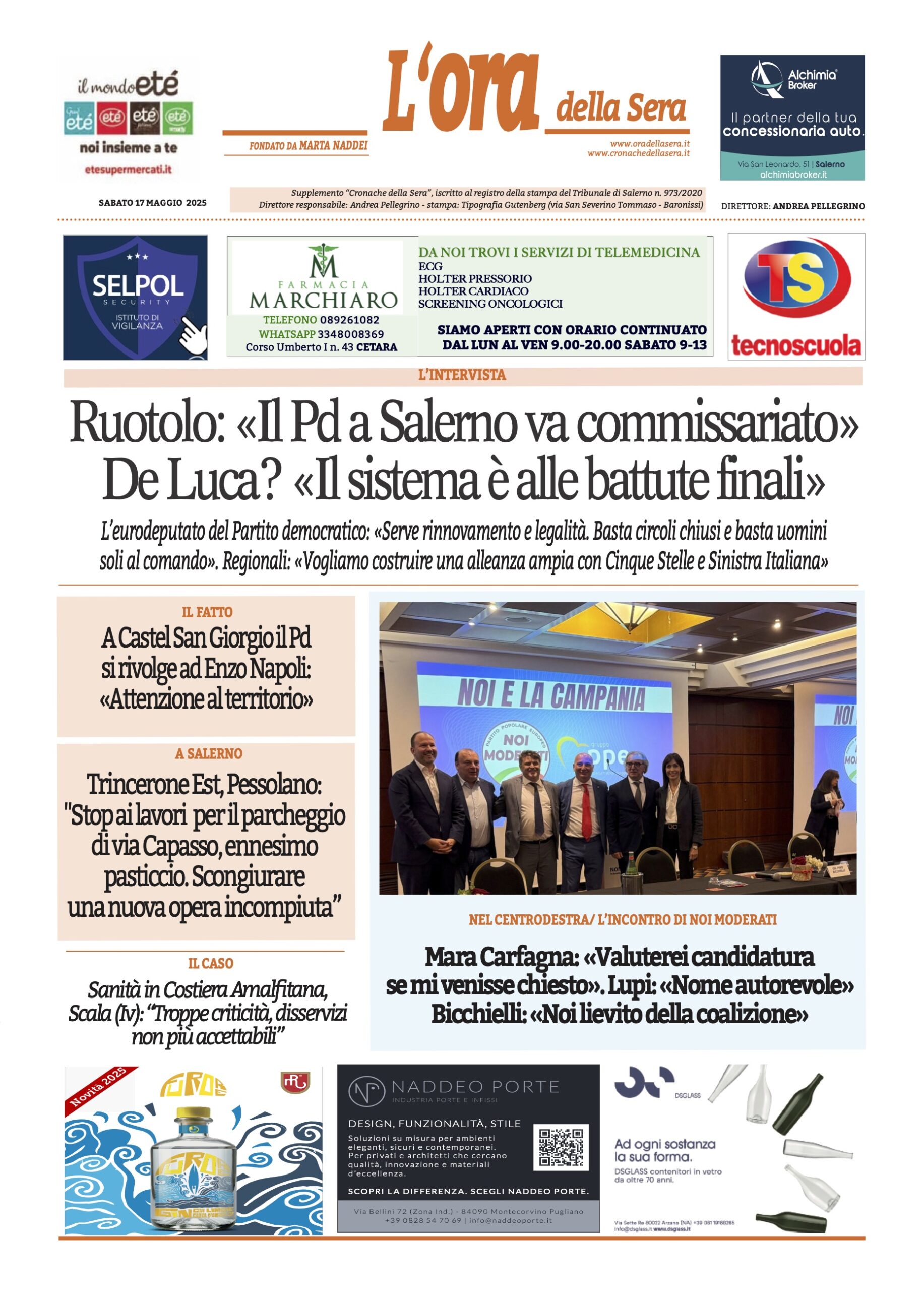 Prima-pagina-Cronache-della-Sera-oggi-edizione-di-oggi-20250517