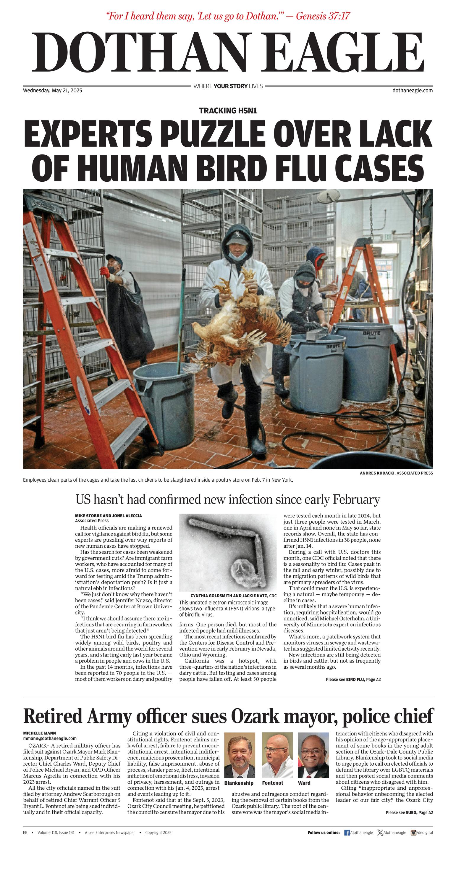 Prima-pagina-Dothan-Eagle-oggi-edizione-di-oggi-20250521