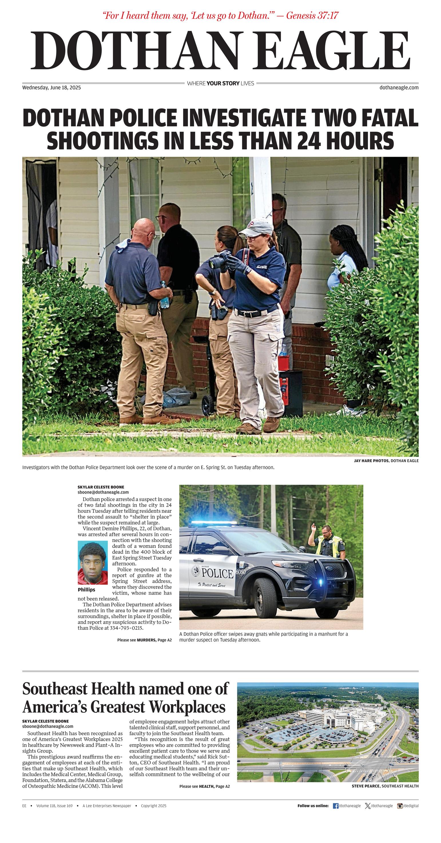 Prima-pagina-Dothan-Eagle-oggi-edizione-di-oggi-20250618