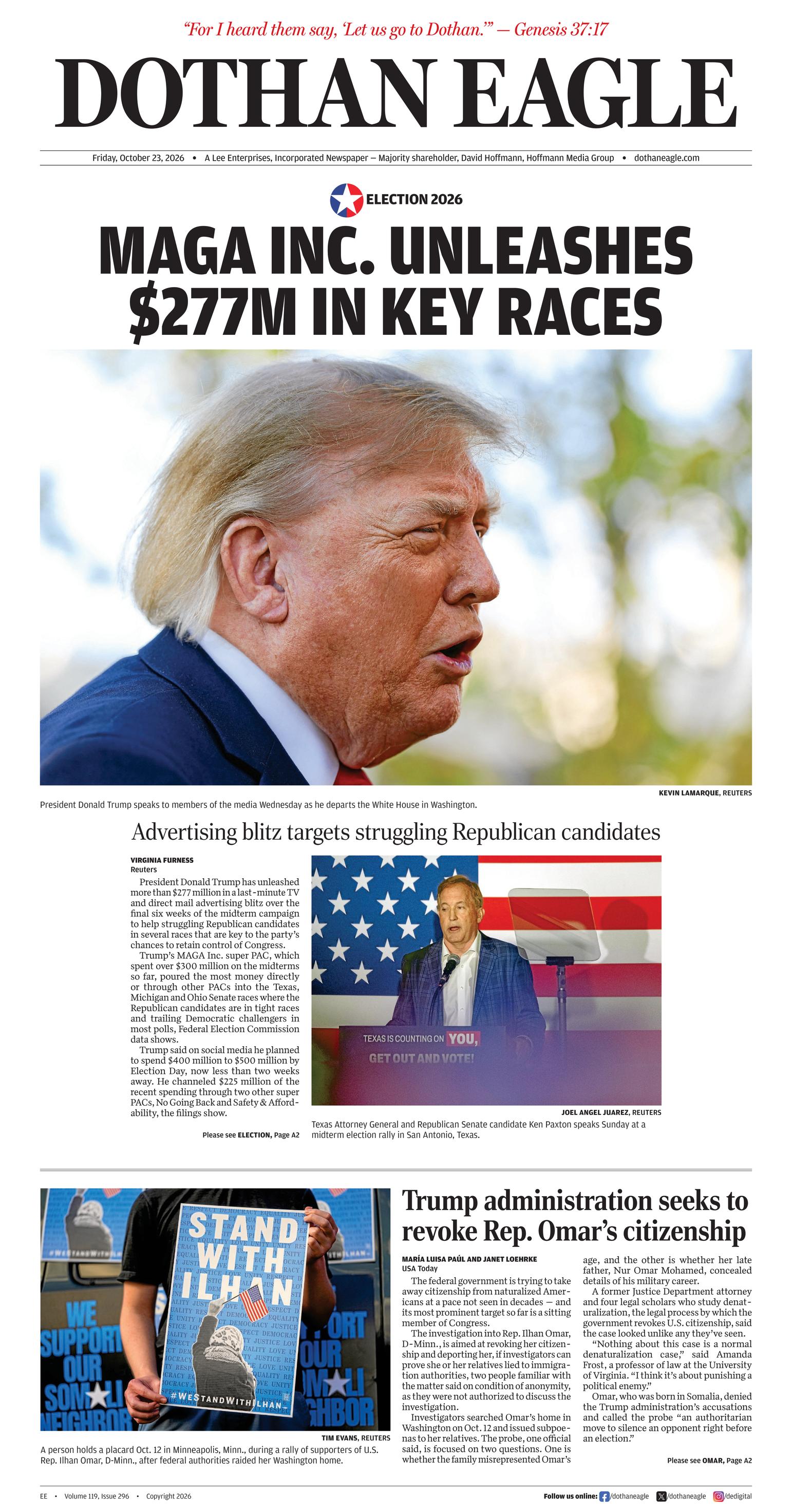 Prima-pagina-Dothan-Eagle-oggi-edizione-di-oggi-20261023