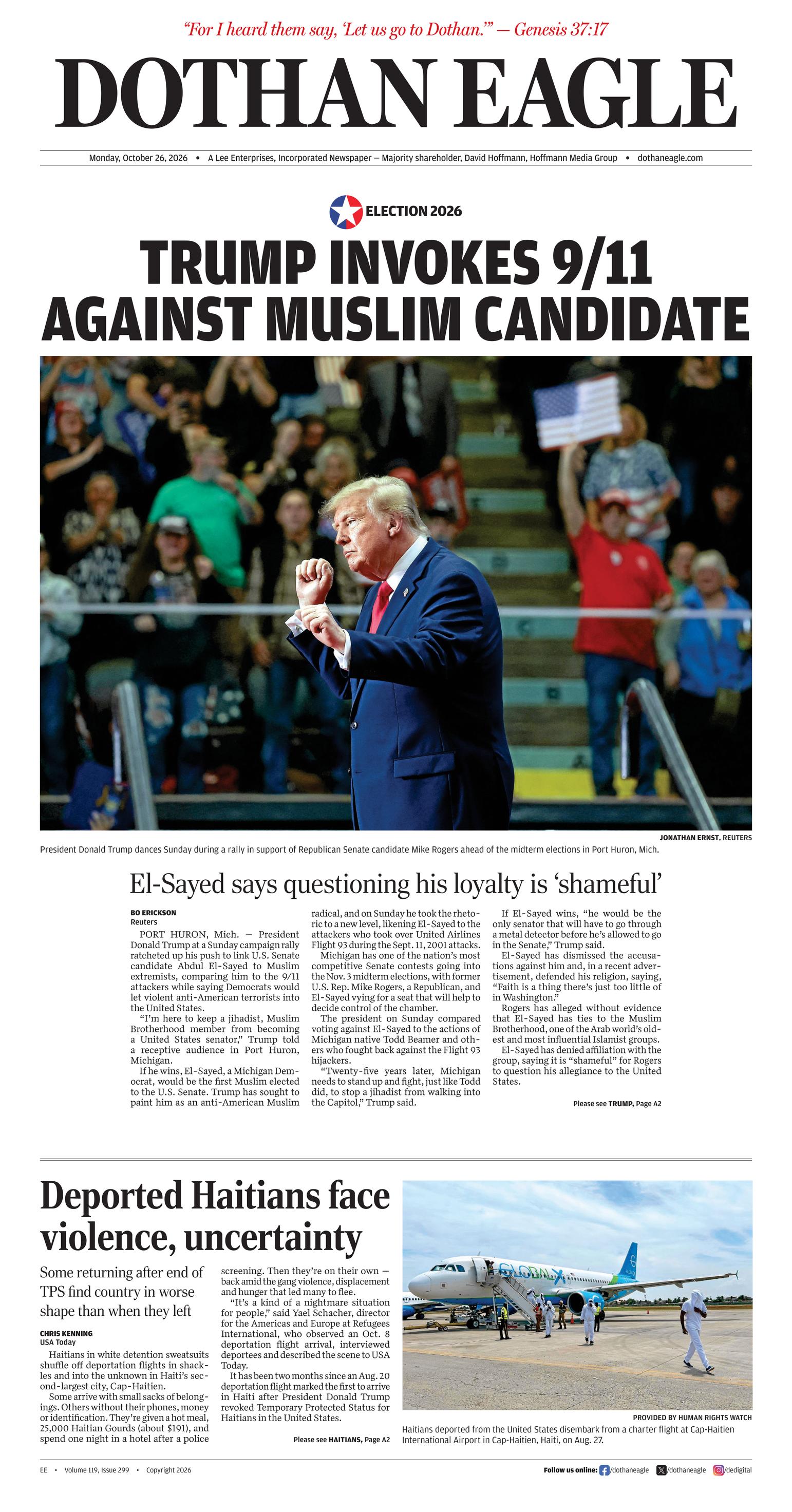 Prima-pagina-Dothan-Eagle-oggi-edizione-di-oggi-20261026