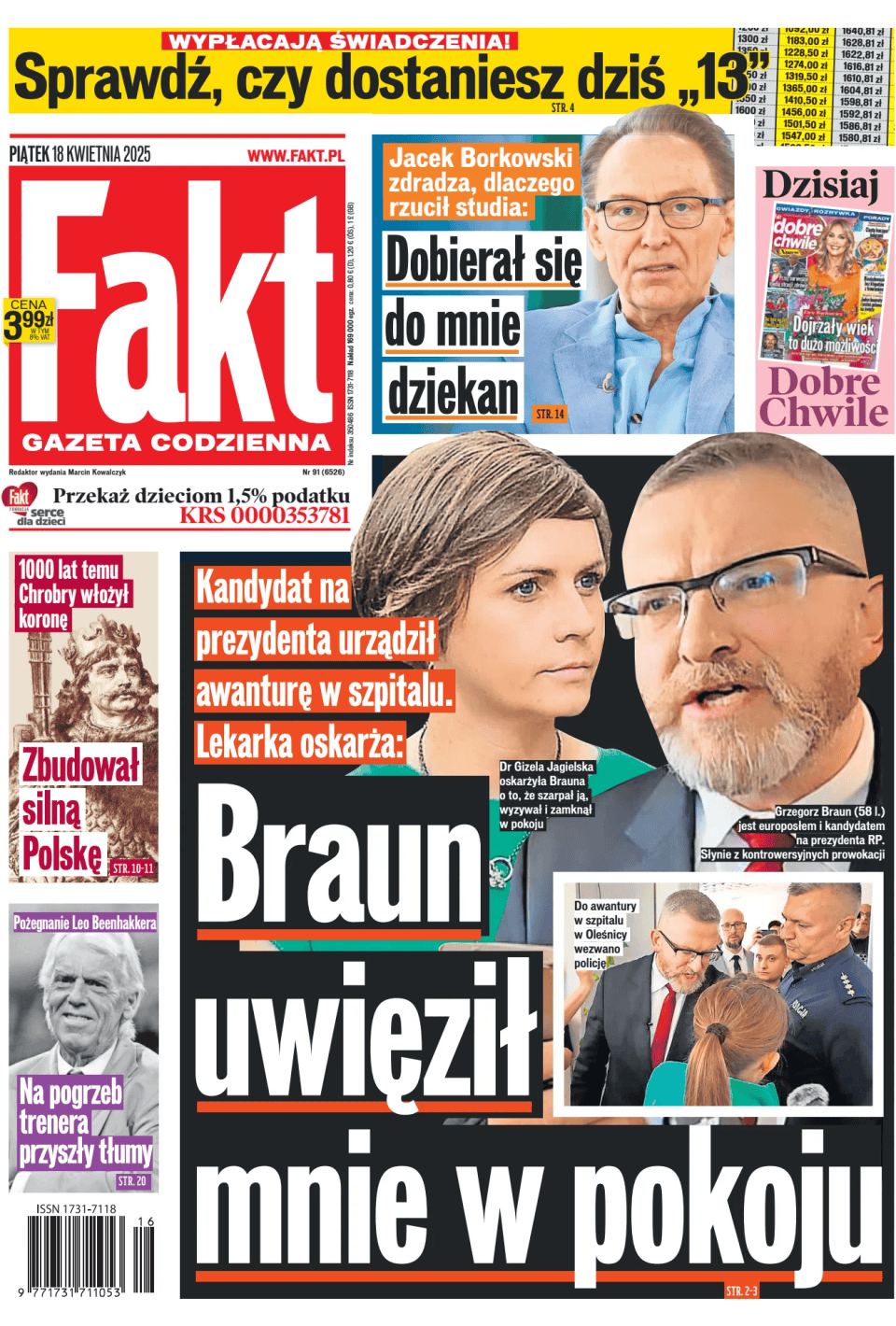 Prima-pagina-Fakt-edizione-di-oggi-