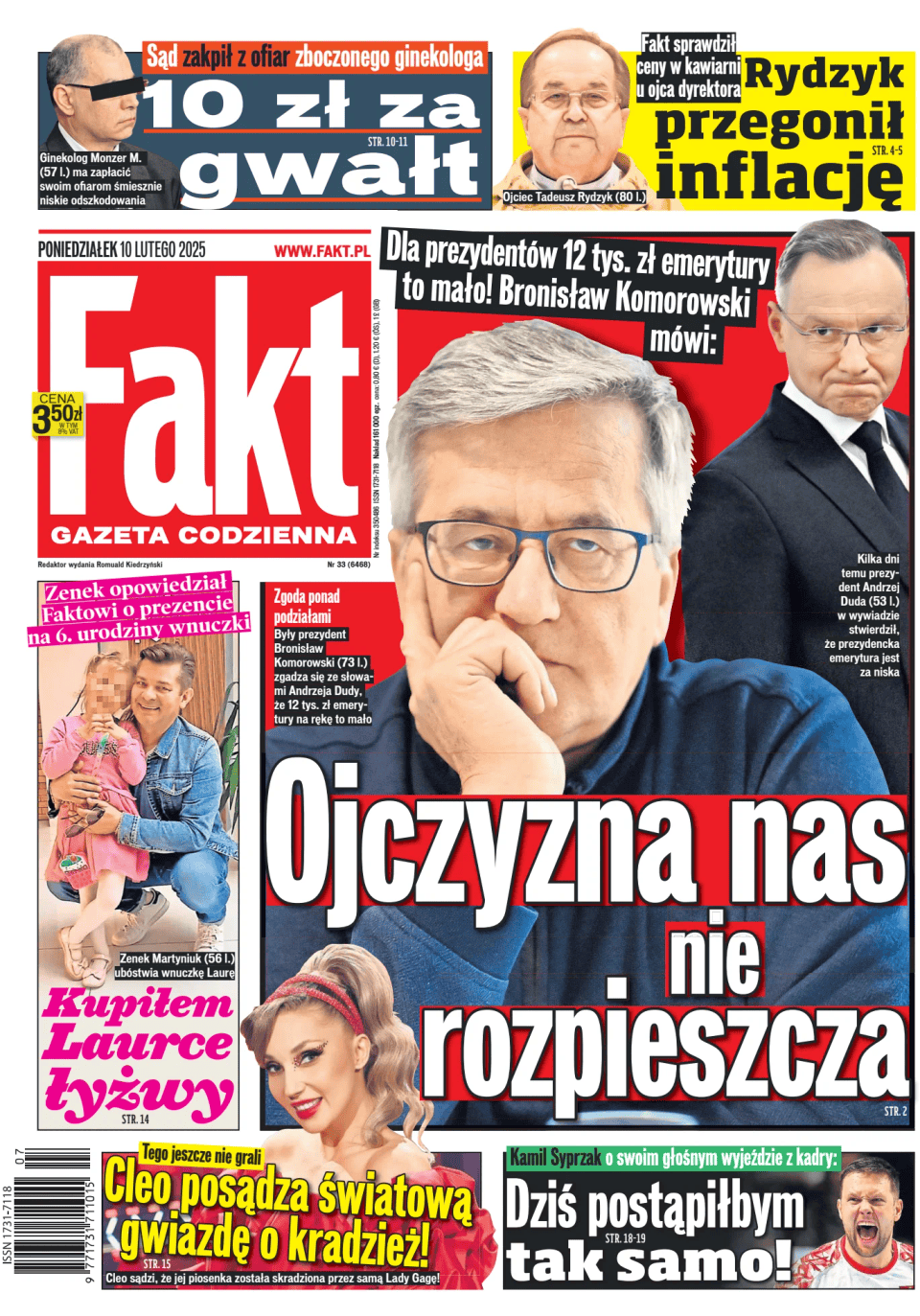 Prima-pagina-Fakt-edizione-di-oggi-20250210