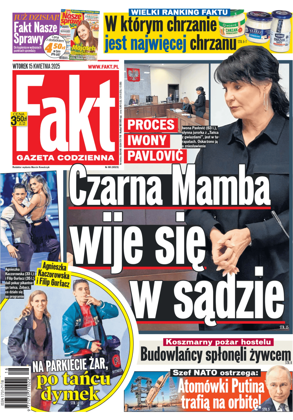 Prima-pagina-Fakt-edizione-di-oggi-20250415
