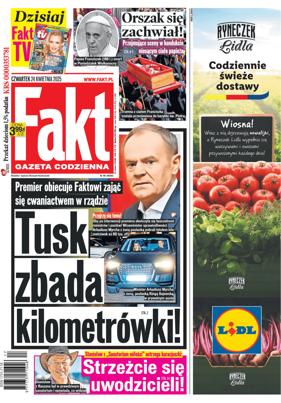 Prima-pagina-Fakt-edizione-di-oggi-20250424