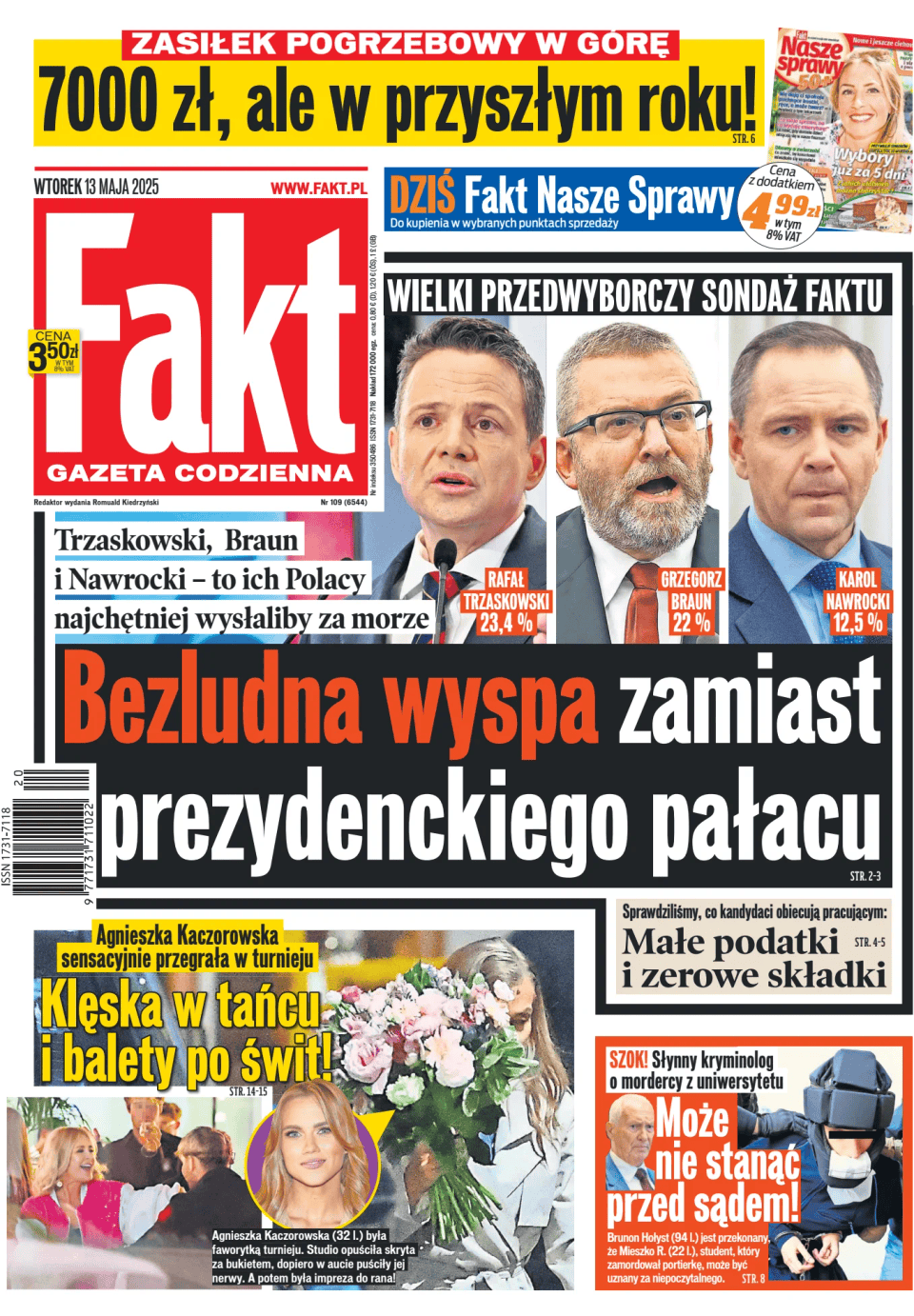 Prima-pagina-Fakt-edizione-di-oggi-20250513