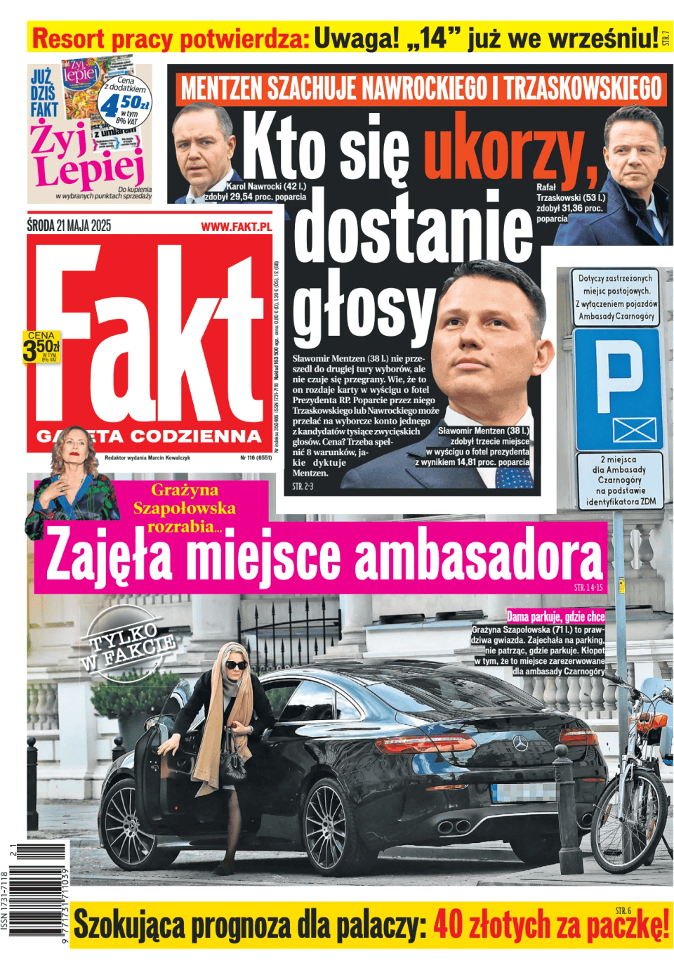 Prima-pagina-Fakt-edizione-di-oggi-20250521