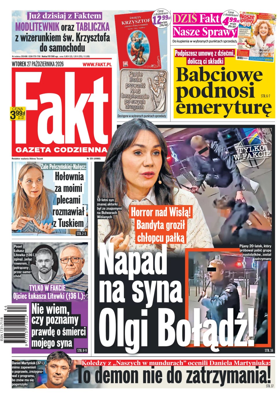 Prima-pagina-Fakt-edizione-di-oggi-20261027