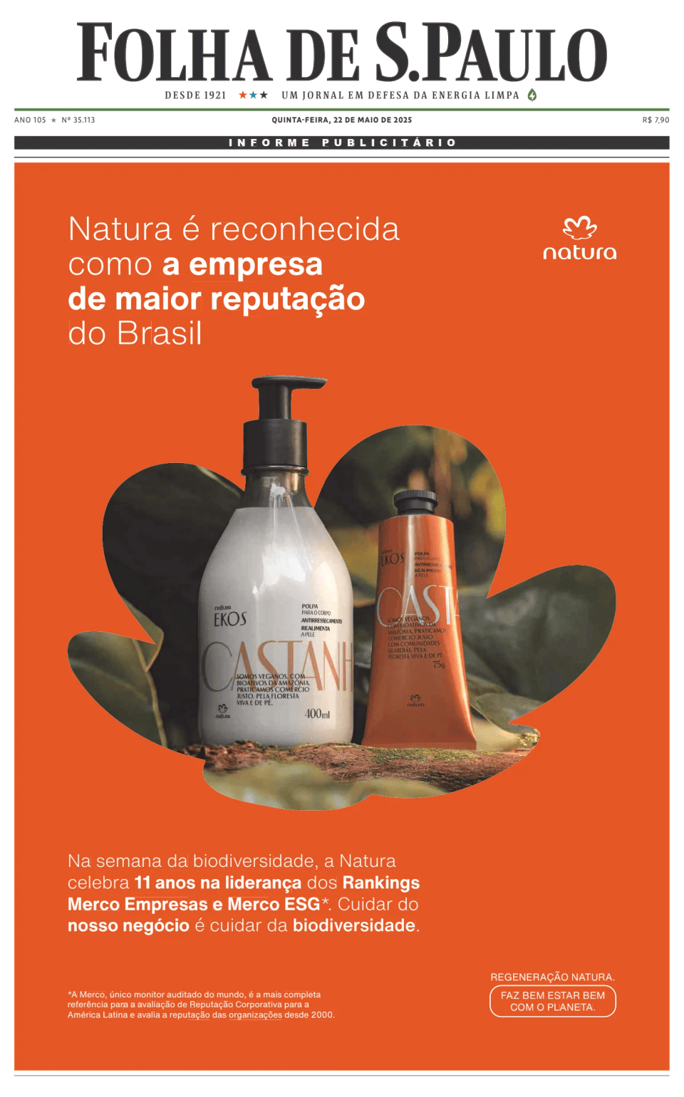Prima-pagina-Folha-de-S-Paulo-oggi-edizione-di-oggi-20250522