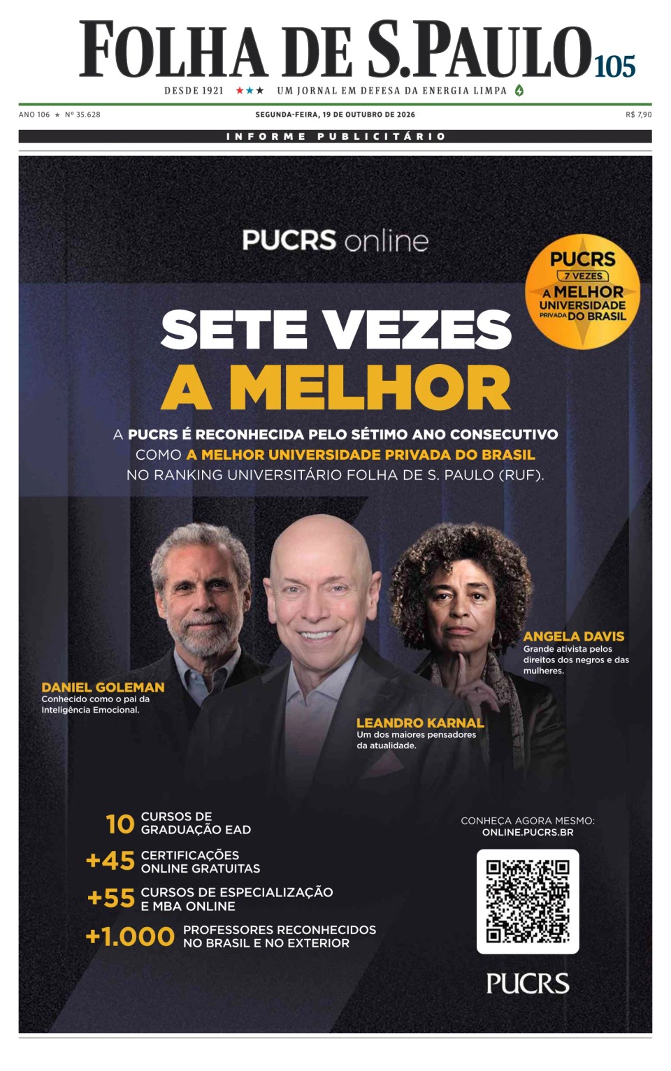 Prima-pagina-Folha-de-S-Paulo-oggi-edizione-di-oggi-20261019