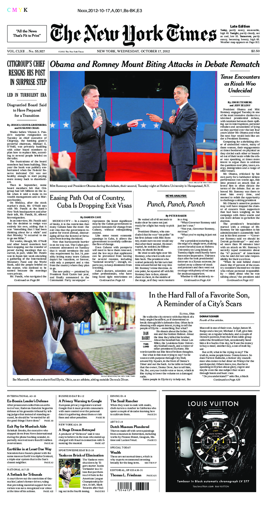 Prima-pagina-New-York-Times-del-2012-10-17