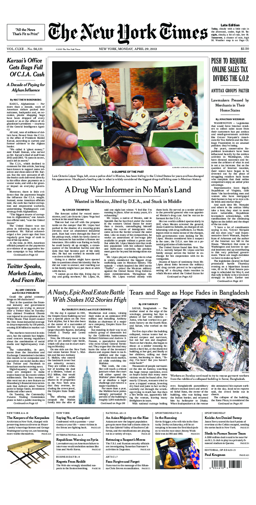 Prima-pagina-New-York-Times-del-2013-04-29