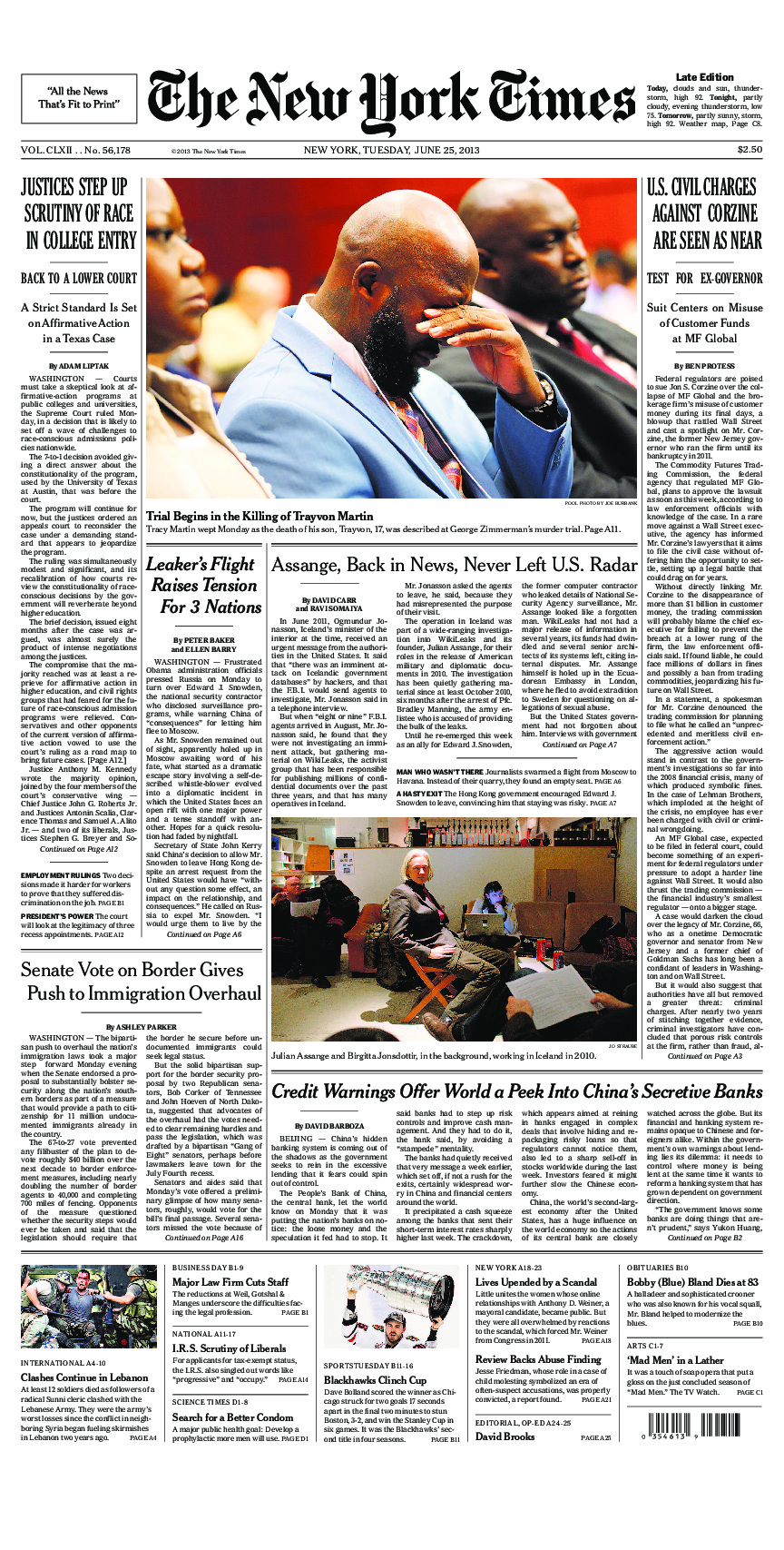 Prima-pagina-New-York-Times-del-2013-06-25