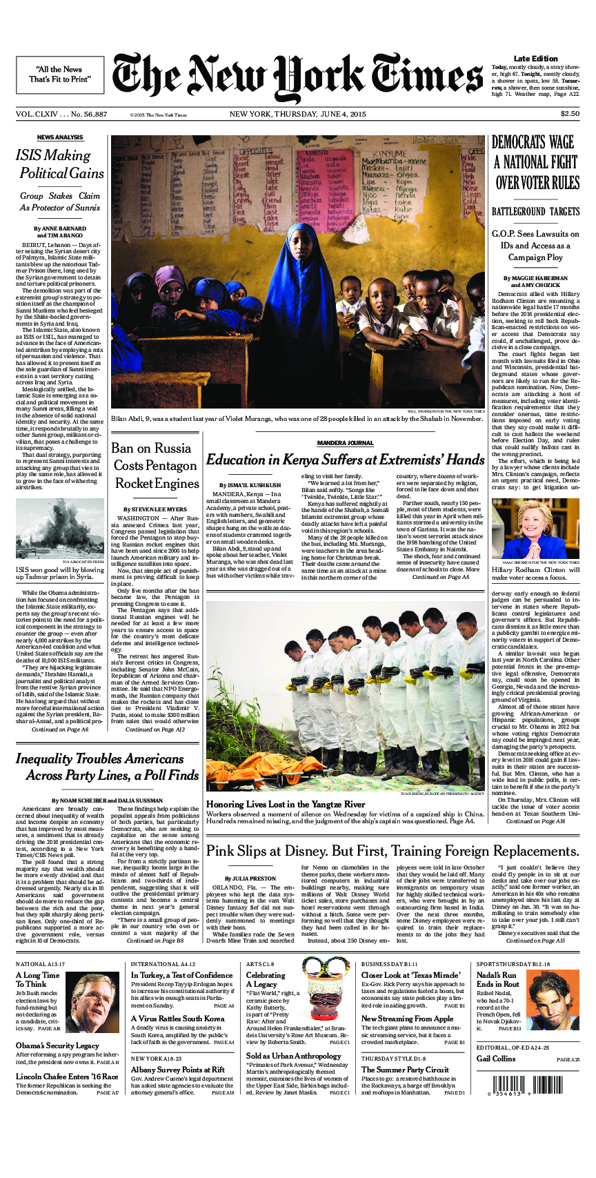 Prima-pagina-New-York-Times-del-2015-06-04