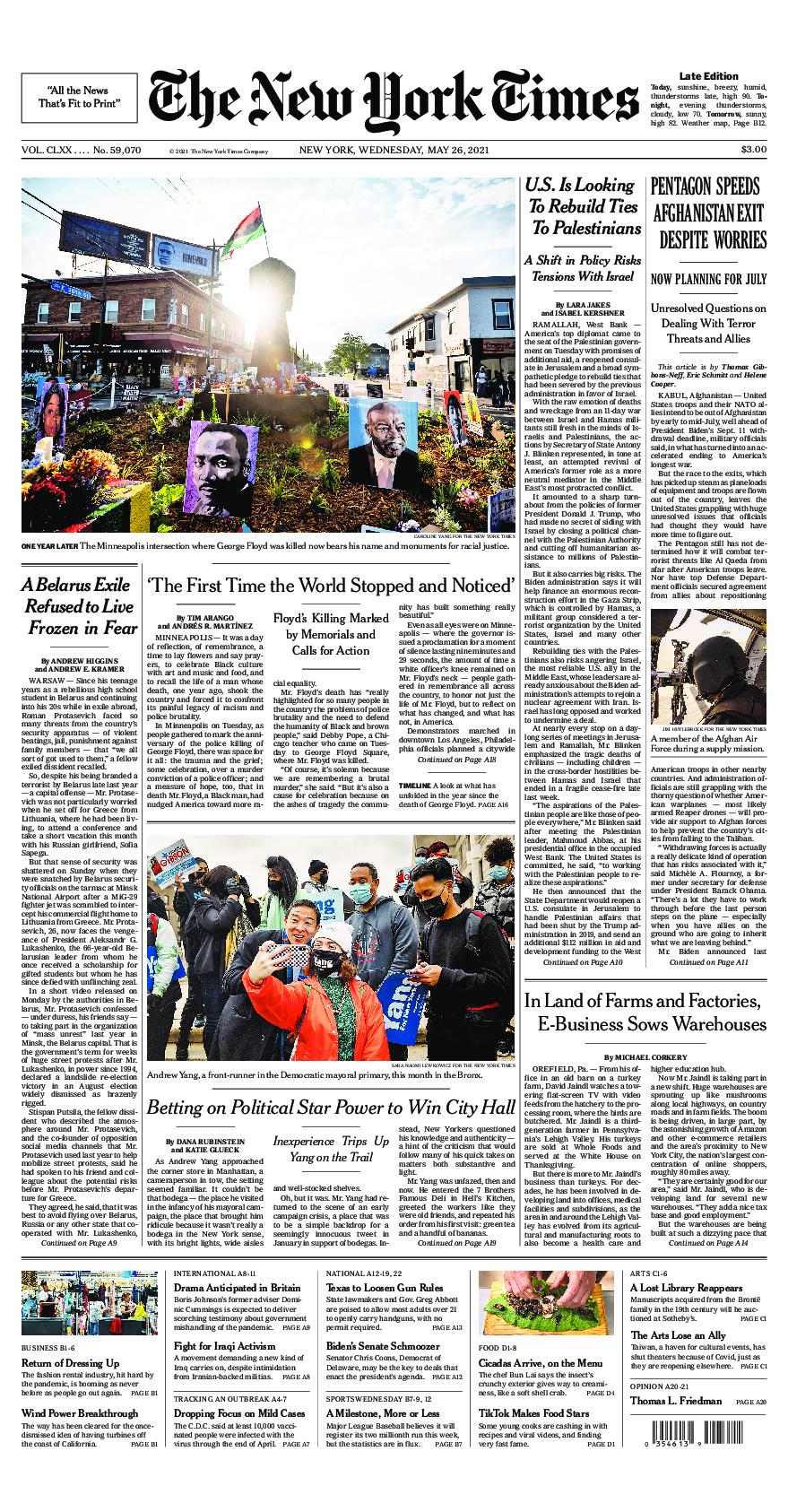 Prima-pagina-New-York-Times-del-2021-05-26
