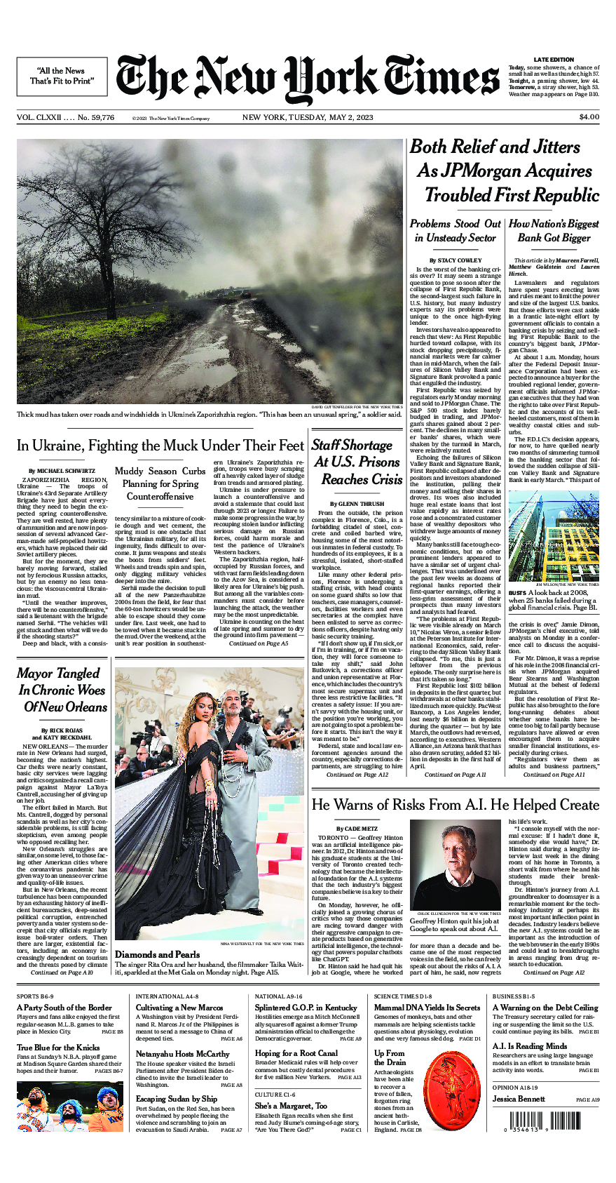 Prima-pagina-New-York-Times-del-2023-05-02