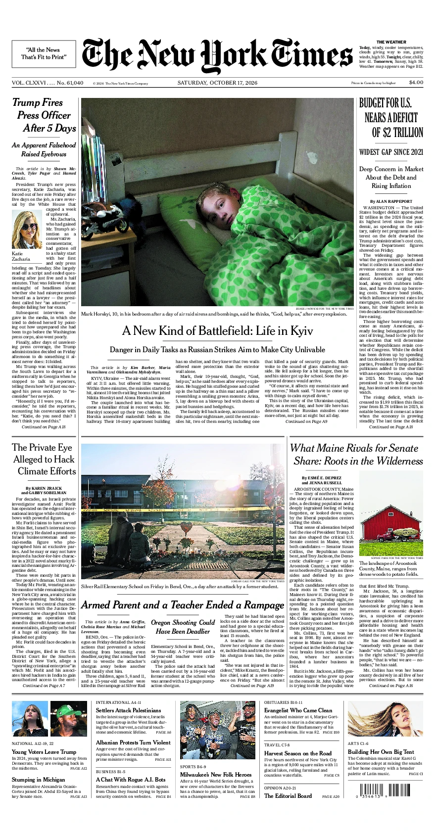 Prima-pagina-del-New-York-Times-edizione-di-oggi-2026-10-17