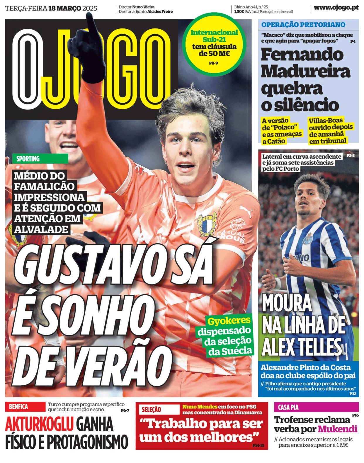 Prima-pagina-O-Jogo-oggi-edizione-di-oggi-20250318
