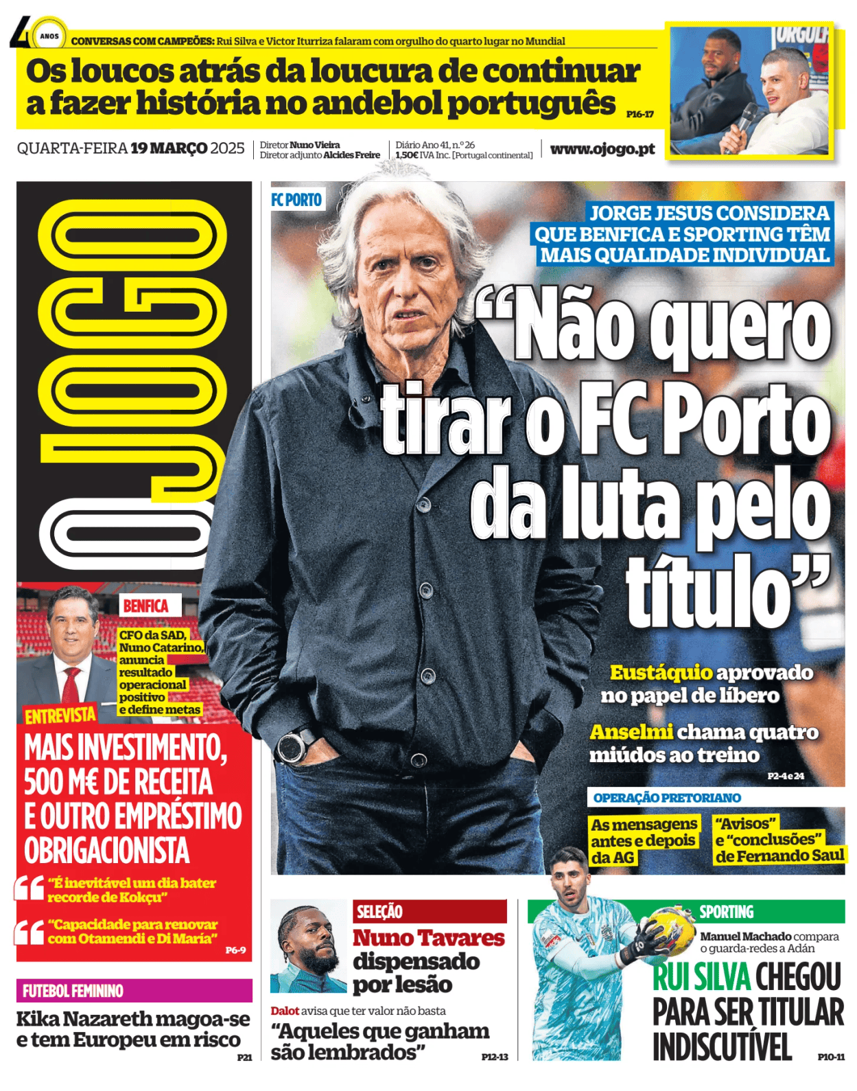 Prima-pagina-O-Jogo-oggi-edizione-di-oggi-20250319