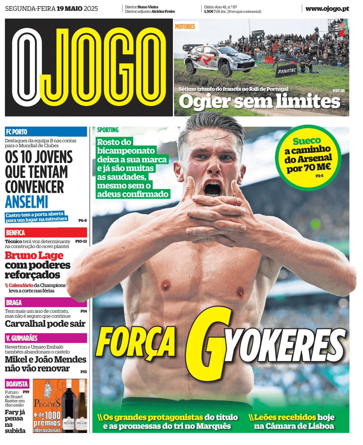 Prima-pagina-O-Jogo-oggi-edizione-di-oggi-20250519