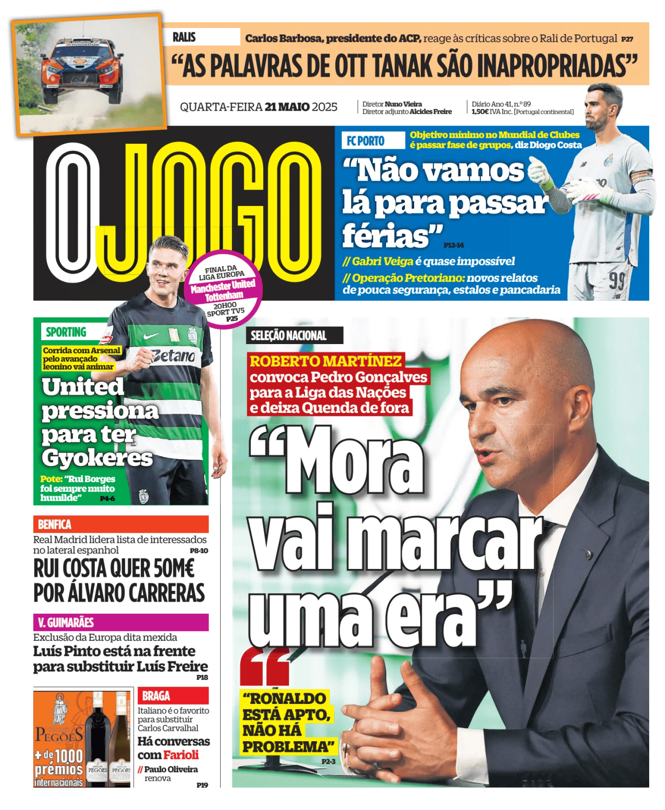 Prima-pagina-O-Jogo-oggi-edizione-di-oggi-20250521