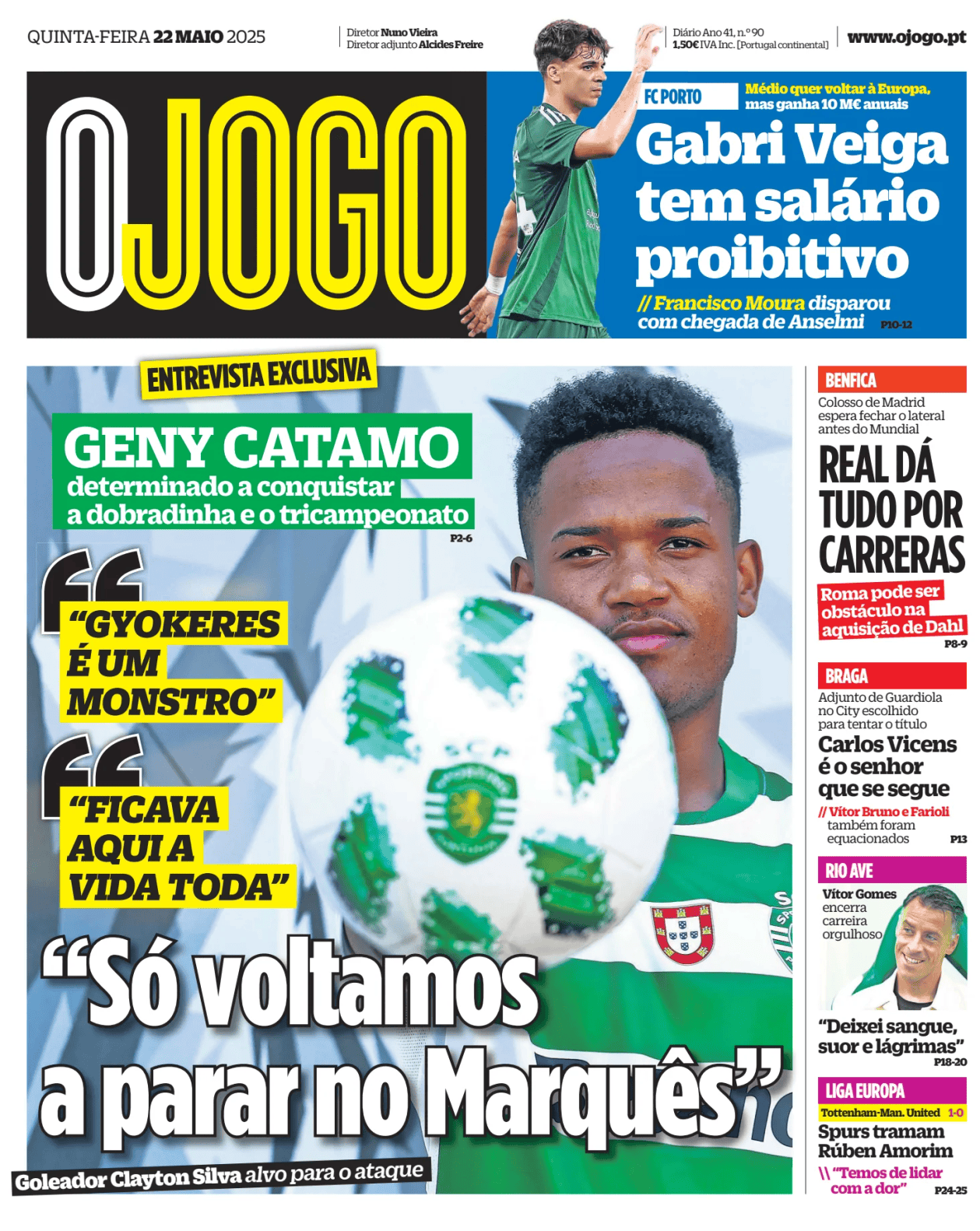 Prima-pagina-O-Jogo-oggi-edizione-di-oggi-20250522