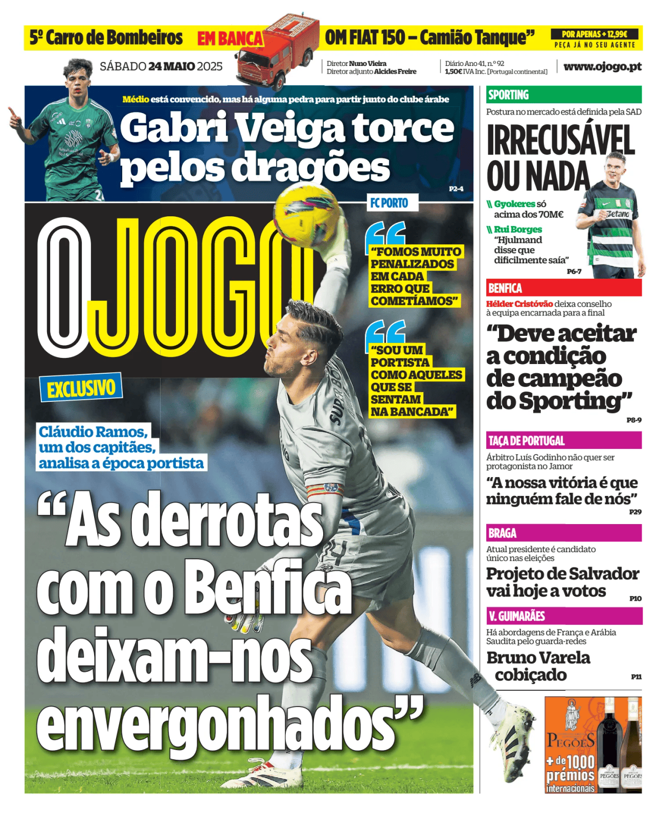 Prima-pagina-O-Jogo-oggi-edizione-di-oggi-20250524
