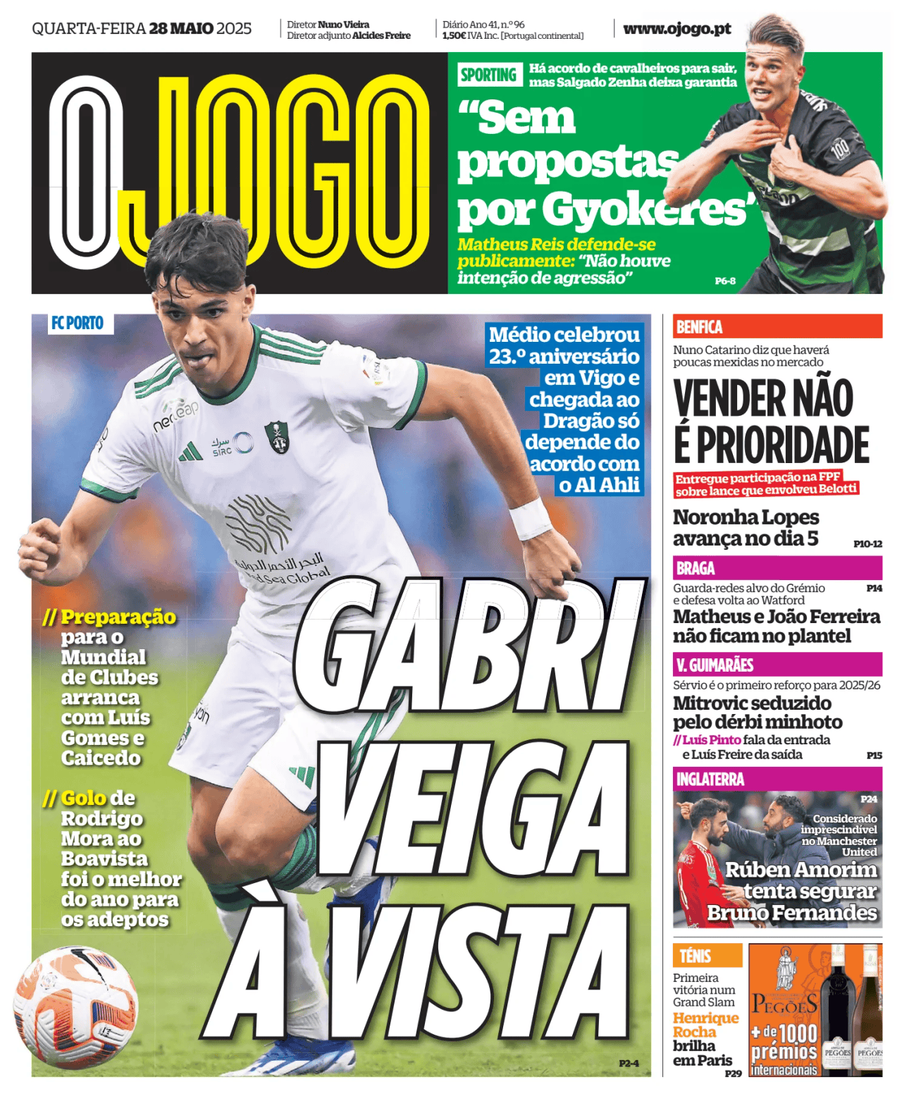 Prima-pagina-O-Jogo-oggi-edizione-di-oggi-20250528