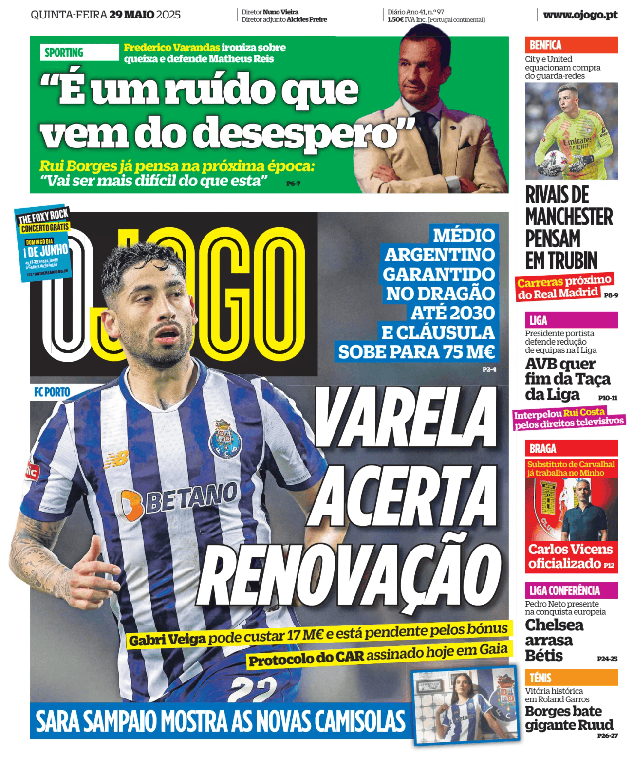 Prima-pagina-O-Jogo-oggi-edizione-di-oggi-20250529