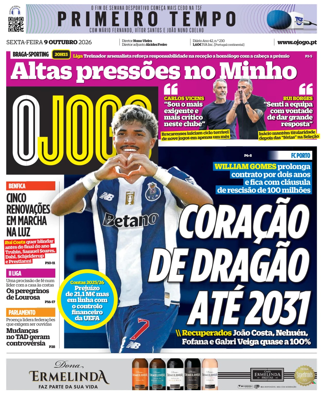 Prima-pagina-O-Jogo-oggi-edizione-di-oggi-20261009
