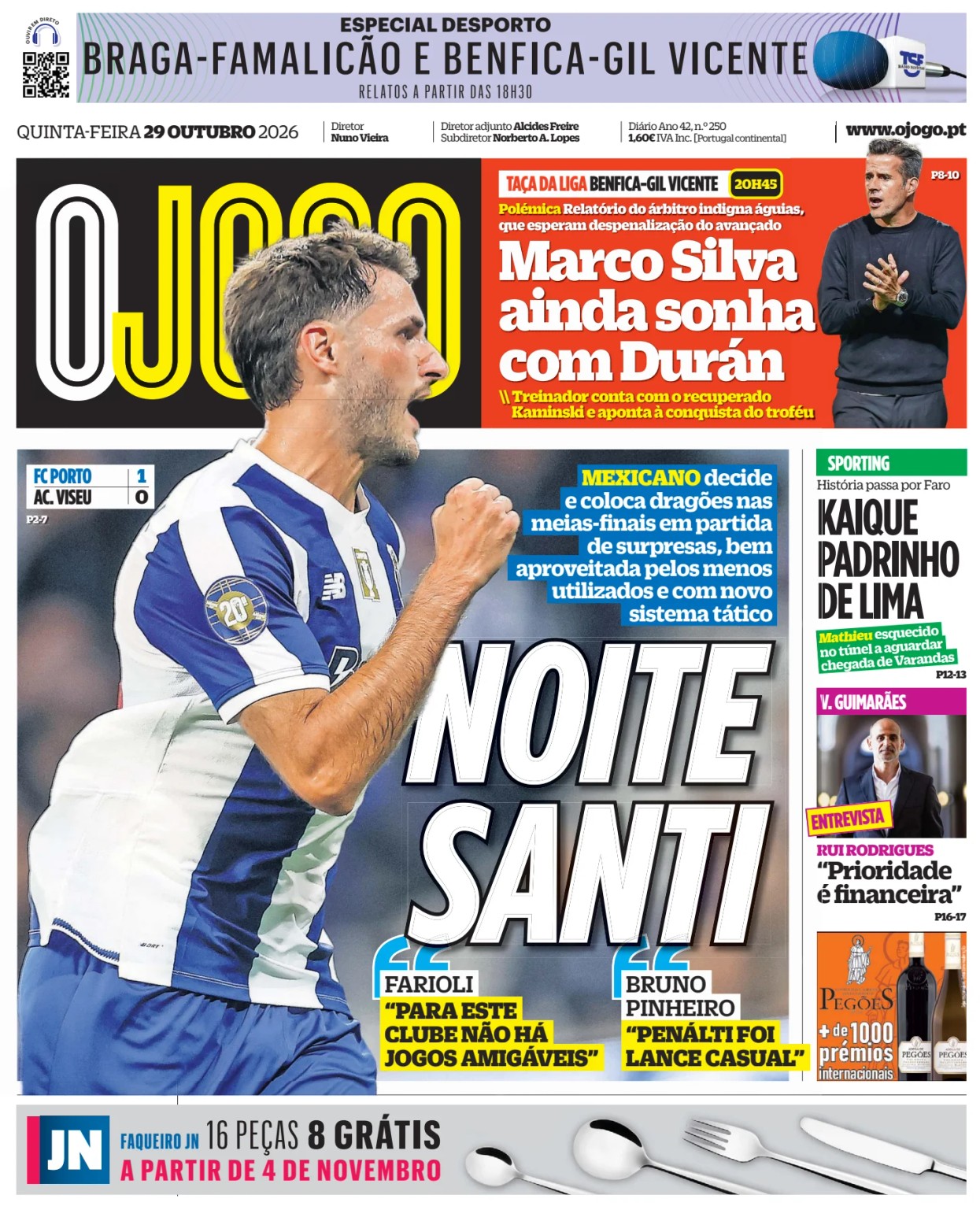 Prima-pagina-O-Jogo-oggi-edizione-di-oggi-20261029